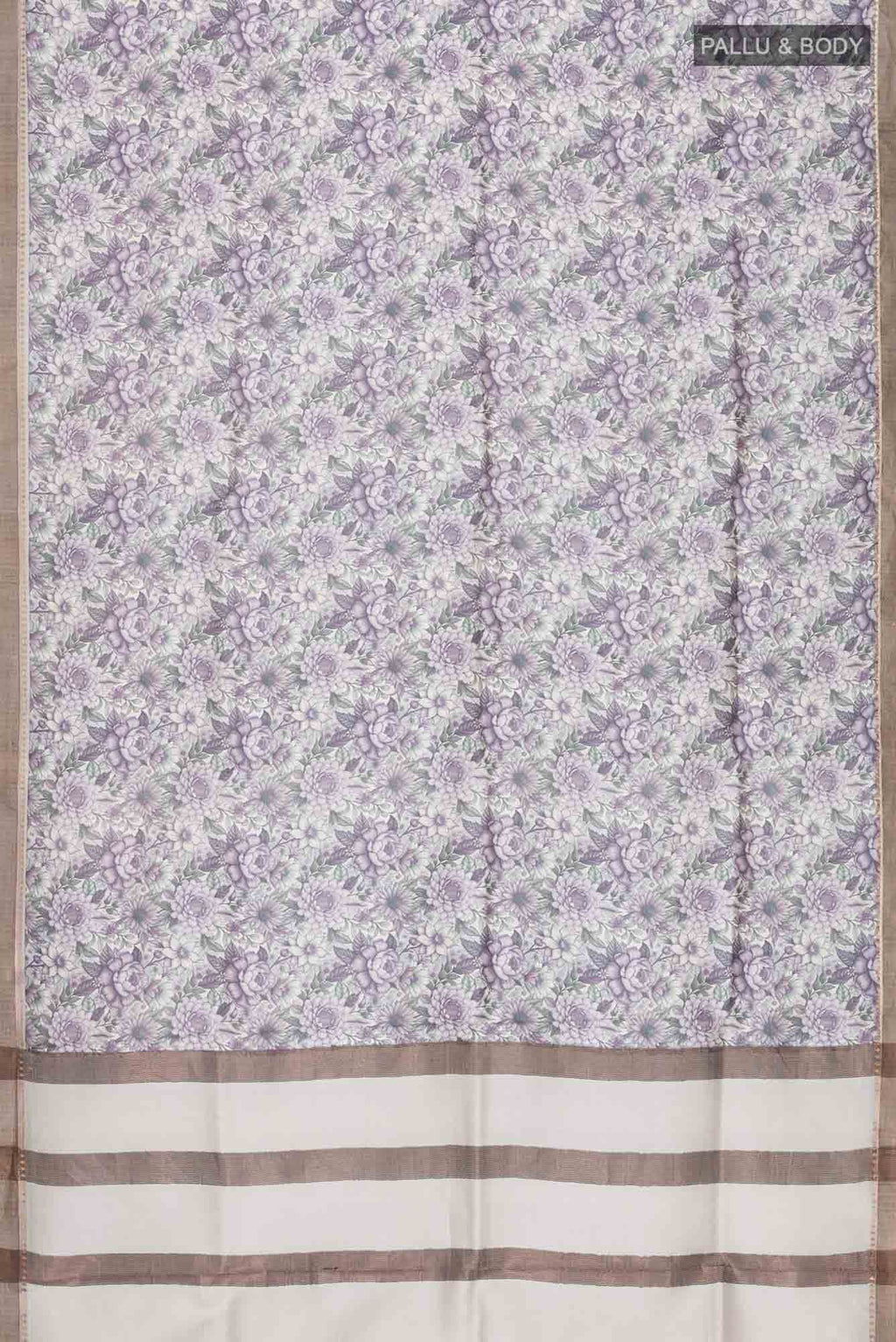Violet Bhagalpuri Tussar Silk Saree