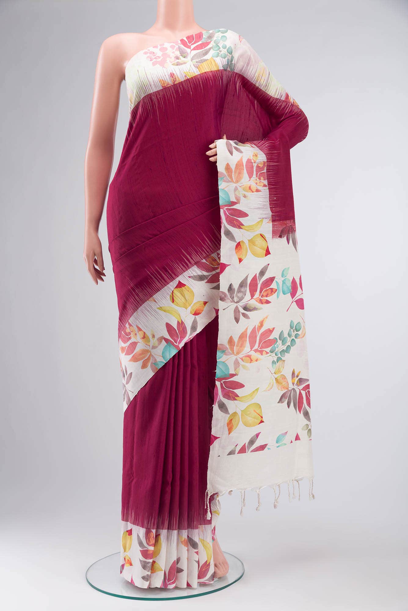 Magenta Soft Silk Saree