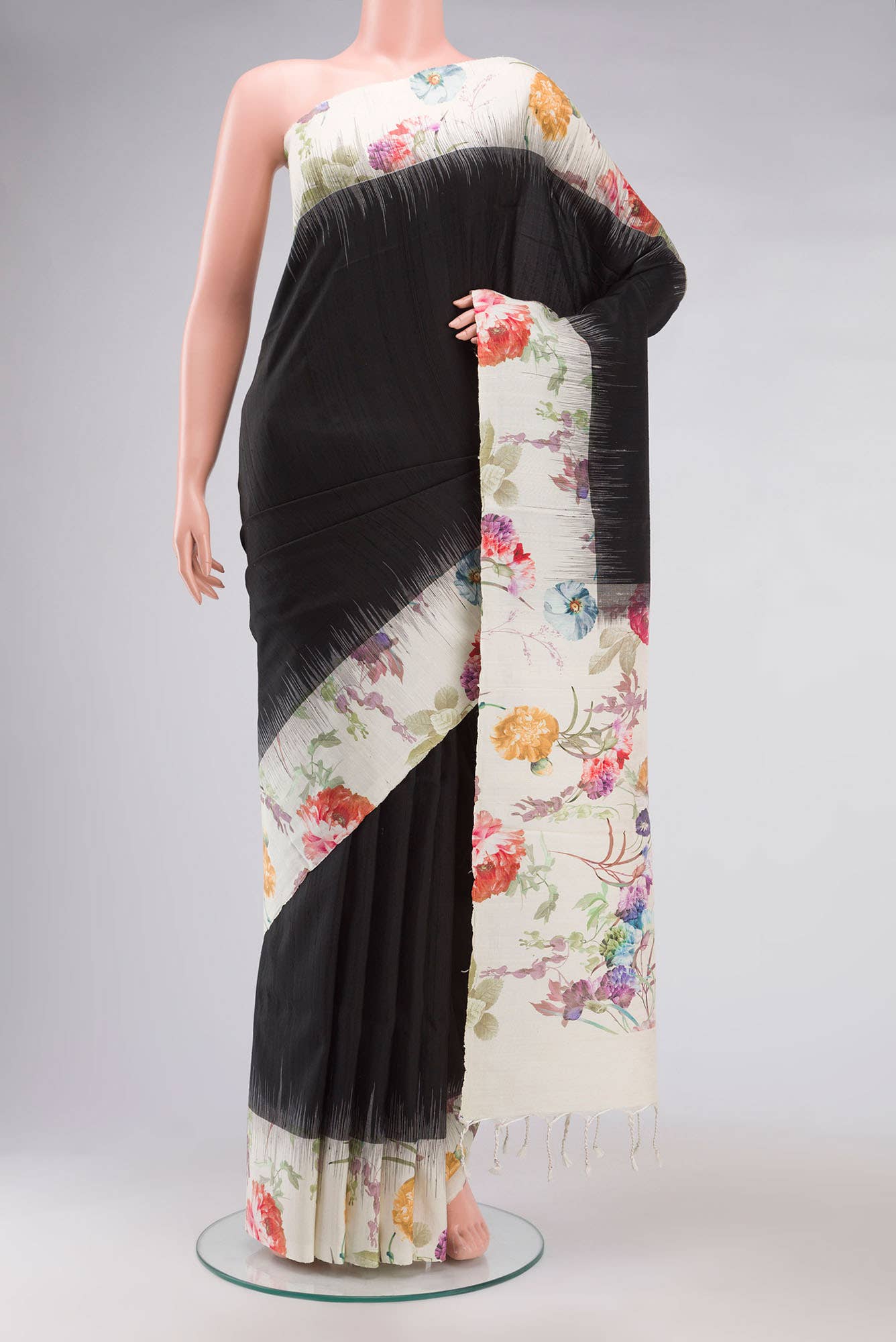 Black Soft Silk Saree