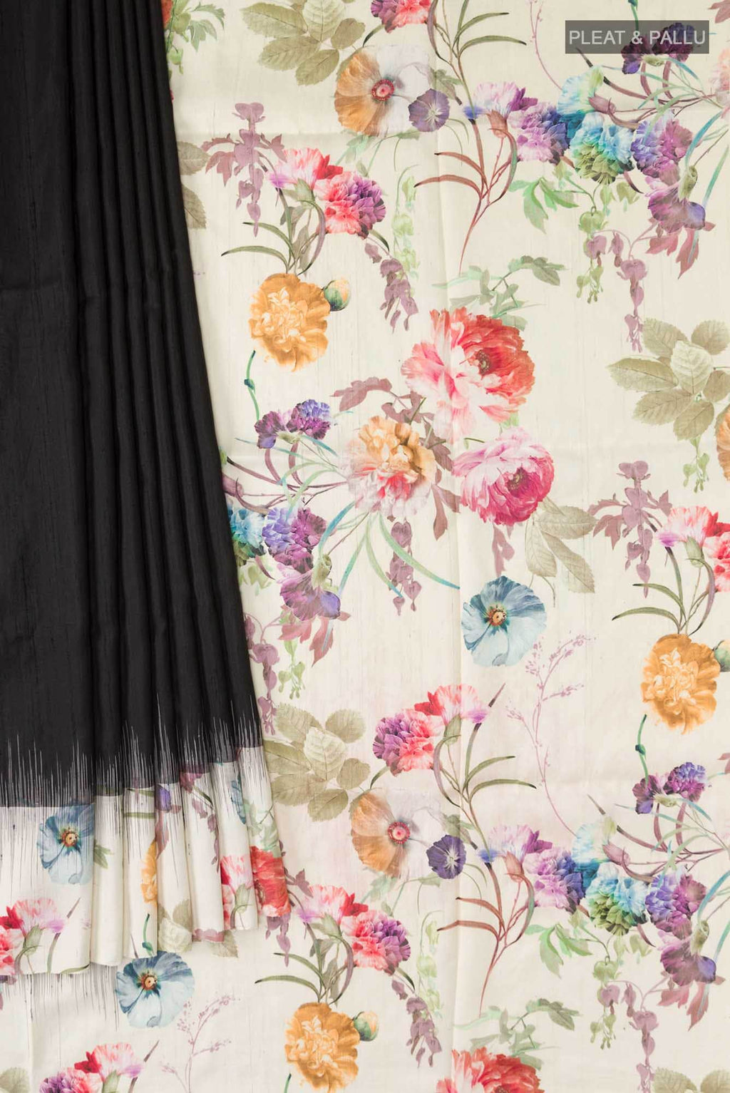 Black Soft Silk Saree