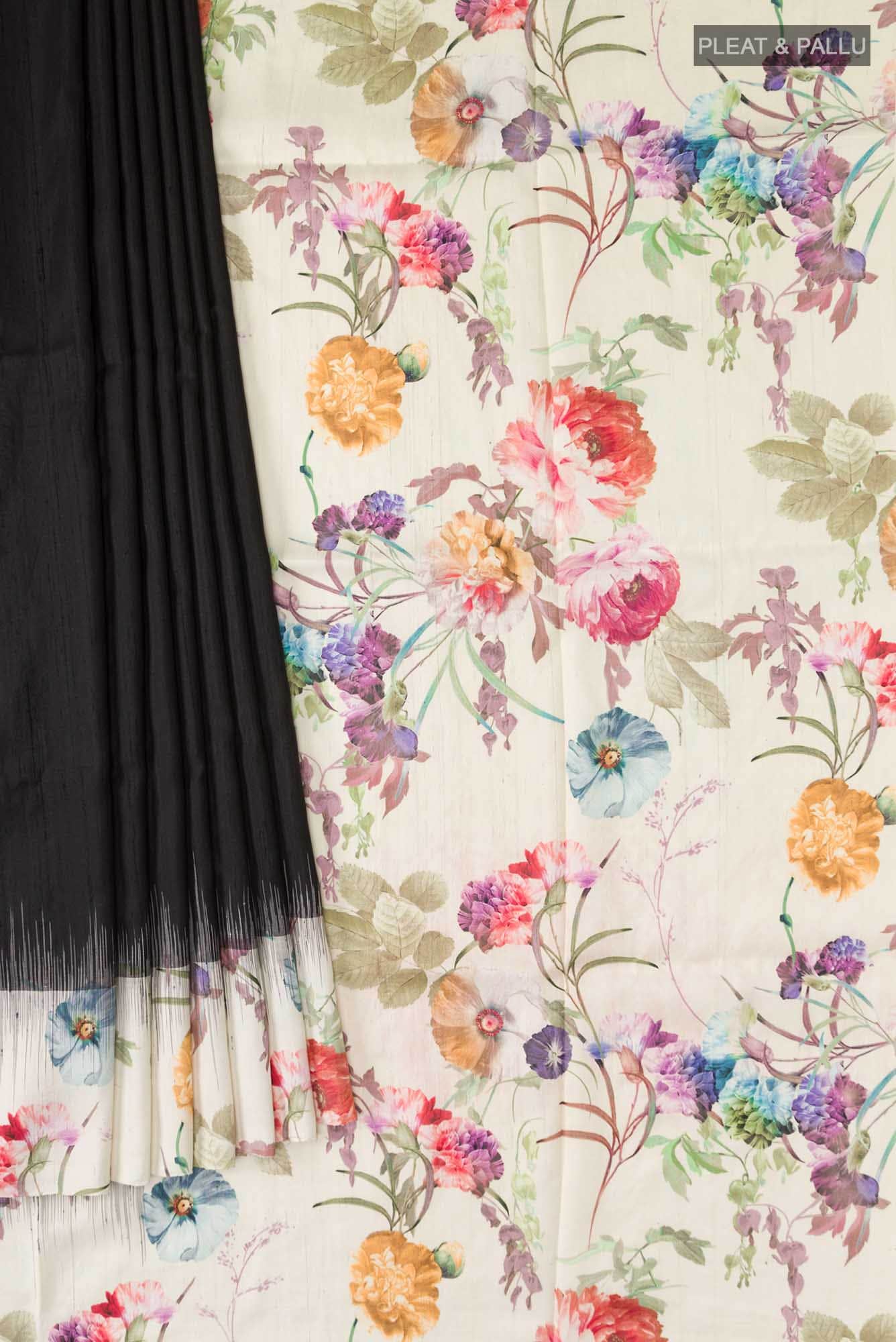 Black Soft Silk Saree