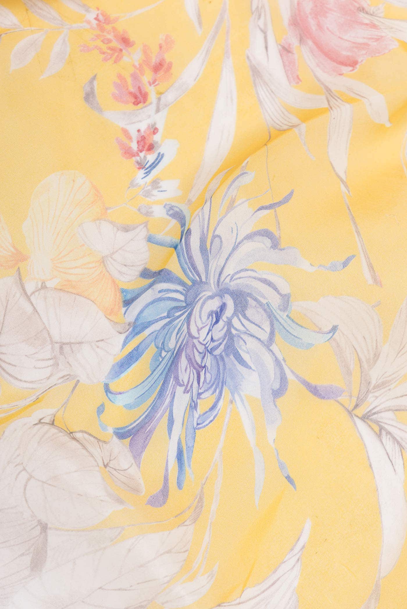 Yellow Dual Tone Organza Silk Saree