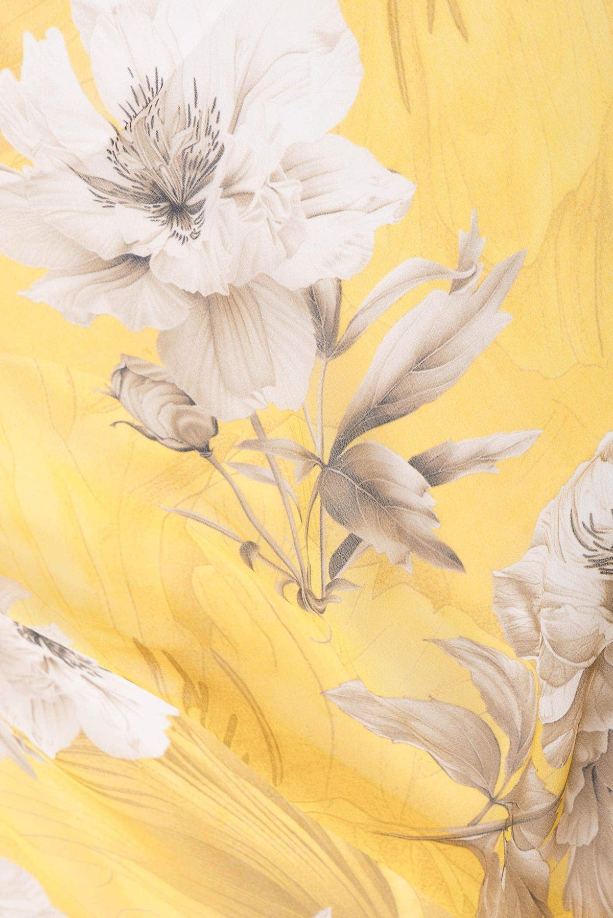 Yellow Banarasi Georgette Saree
