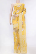 Yellow Banarasi Georgette Saree