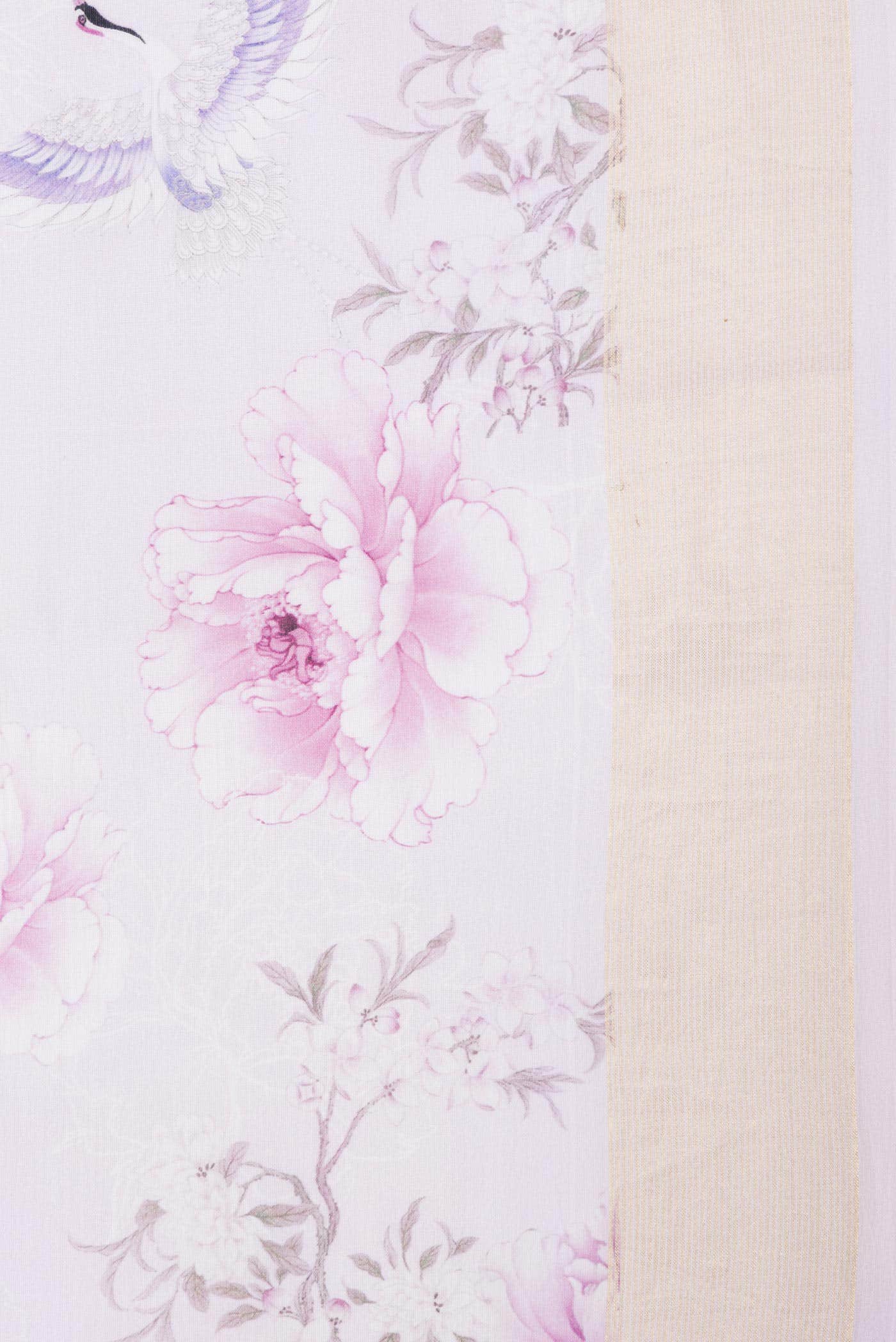 Pink Linen Saree