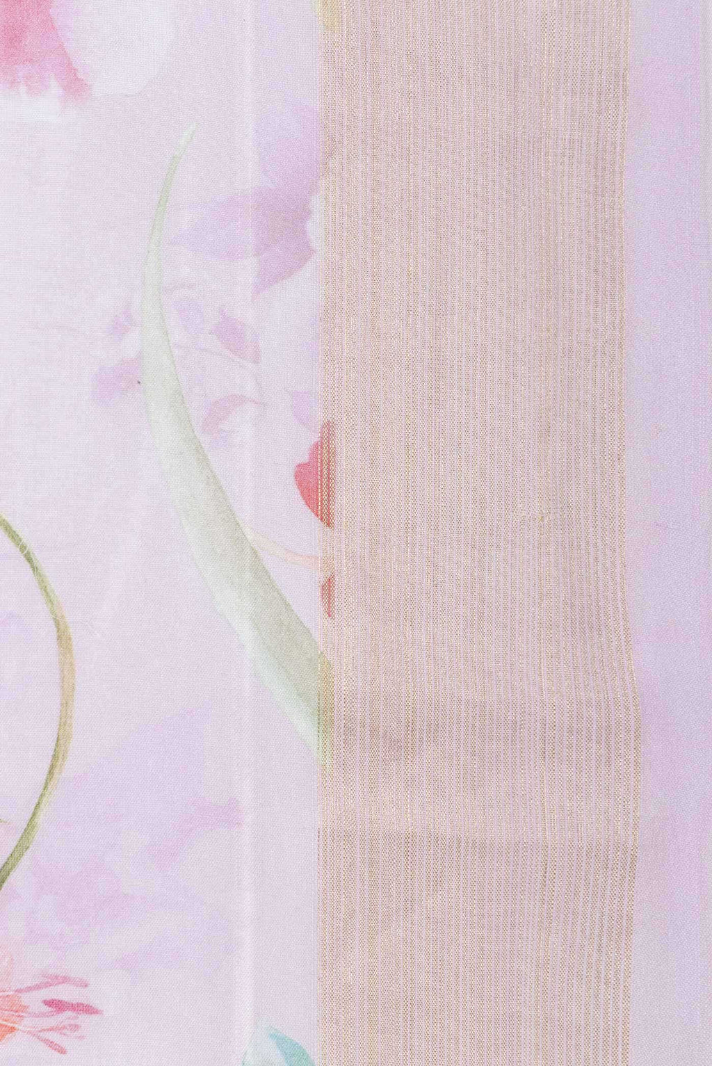 Pure Silk Pure Zari Pink Dual Tone Linen Saree