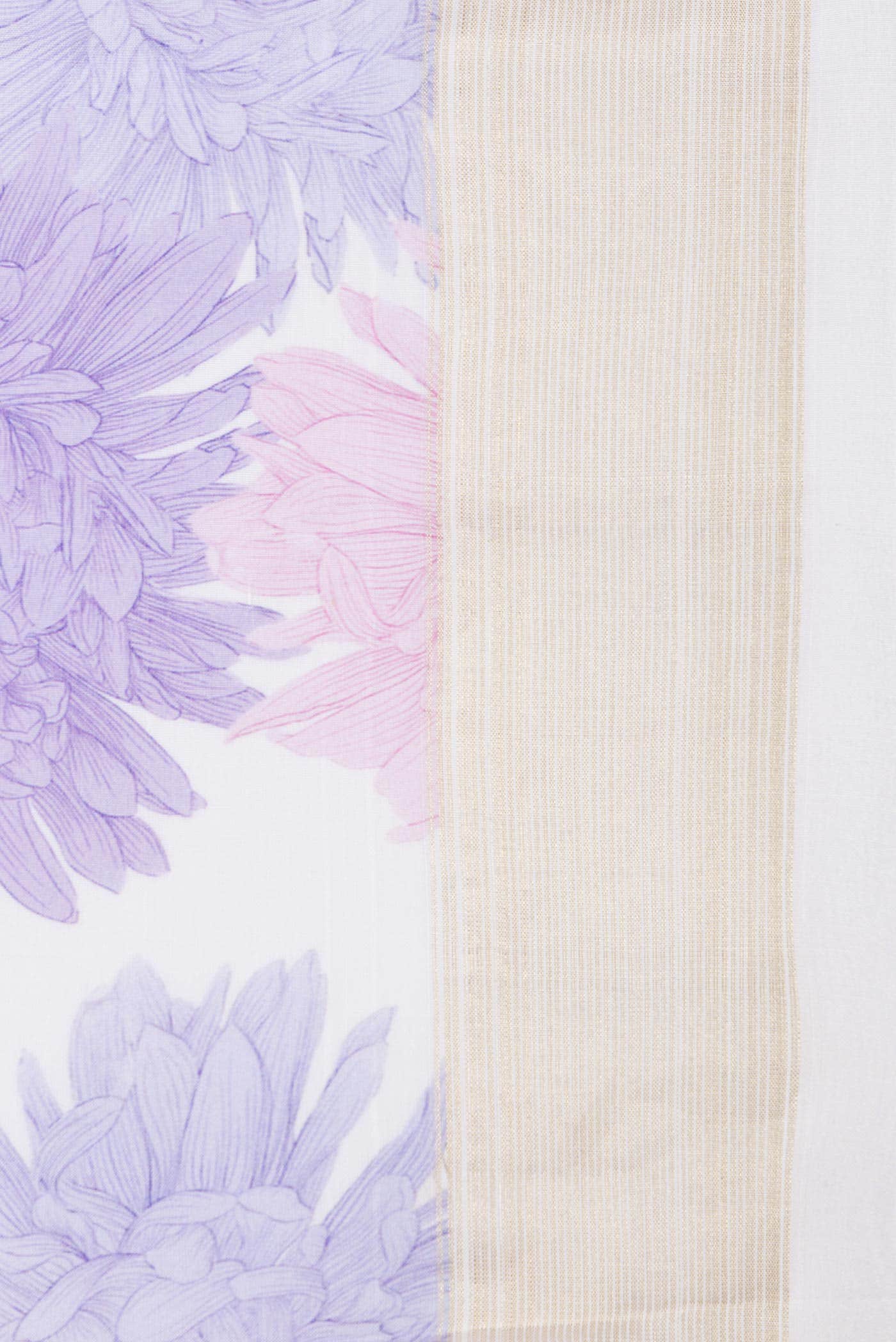 Pure Silk Pure Zari Off White Dual Tone Linen Saree