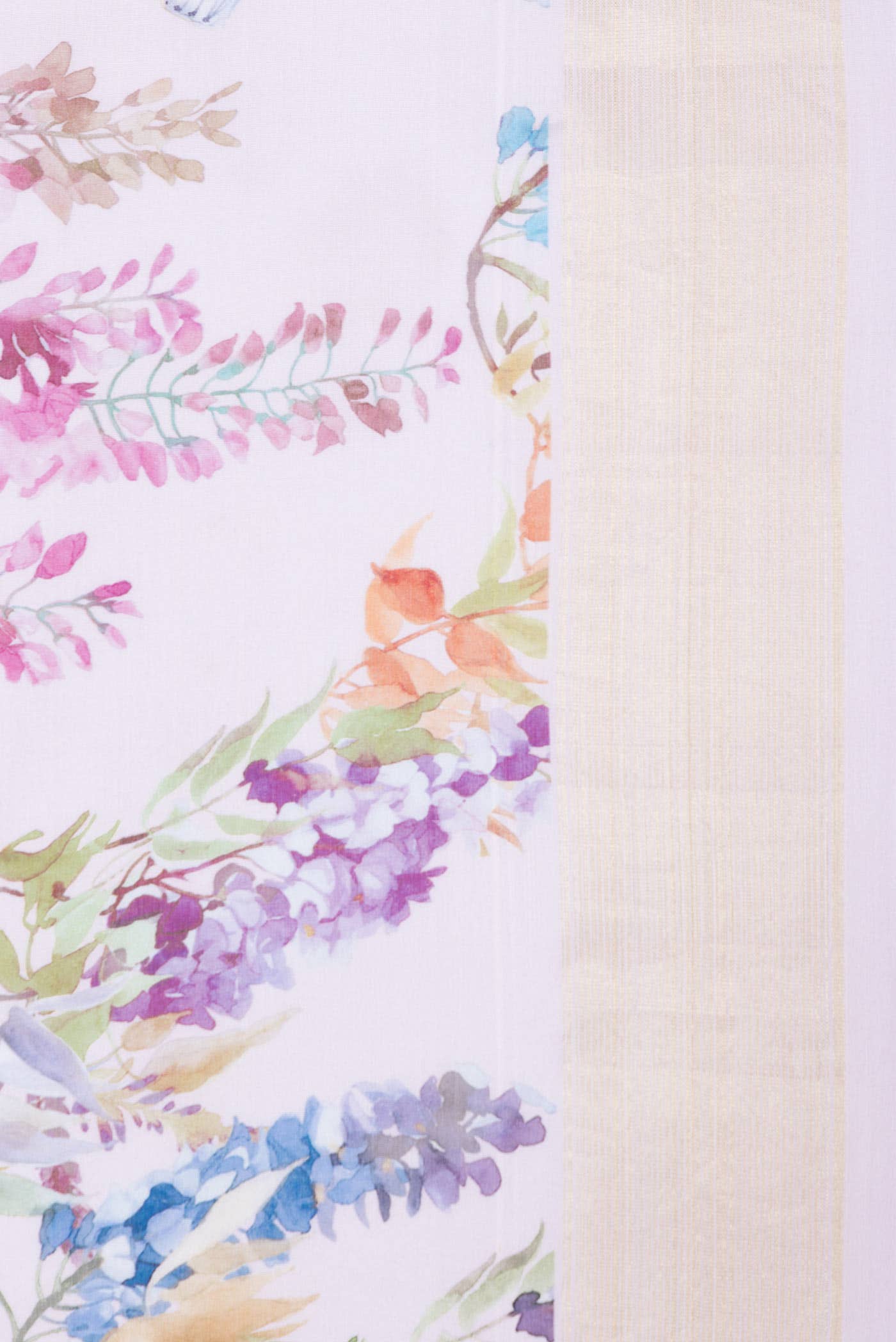 Pink Linen Saree