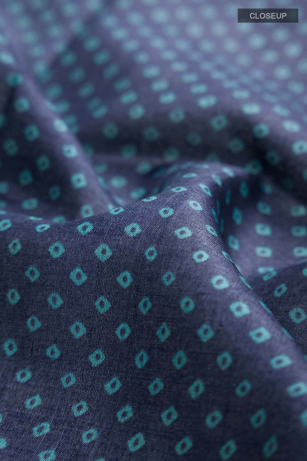 Blue Bhagalpuri Tussar Silk Saree
