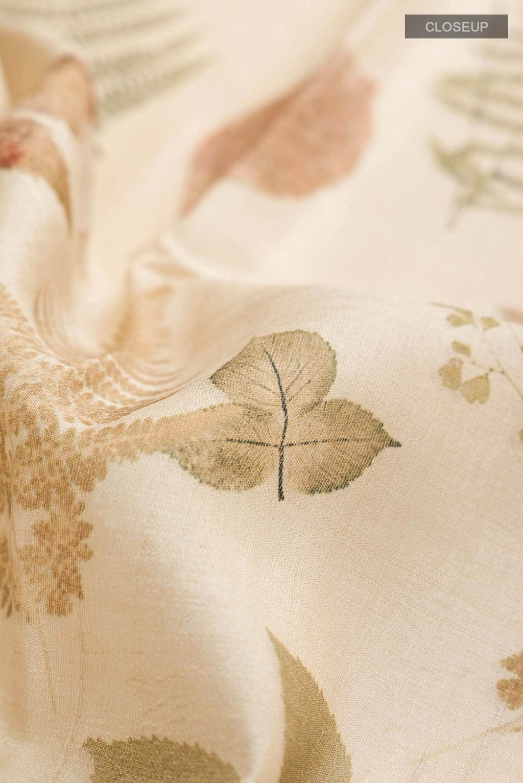 Beige Bhagalpuri Tussar Silk Saree