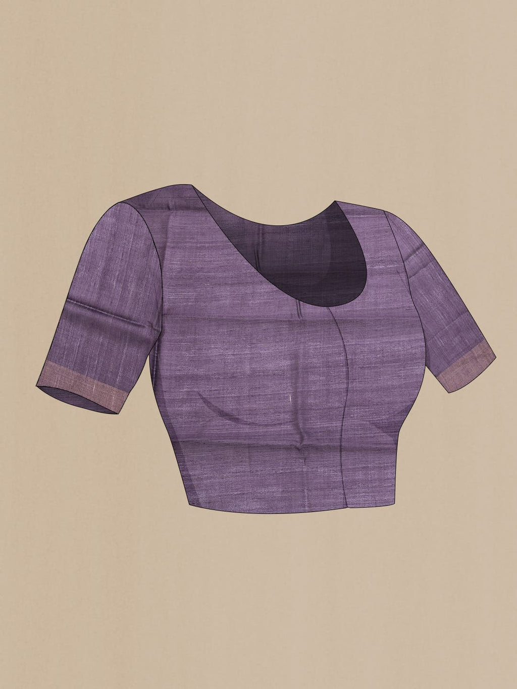 Burgundy Dual Tone Tussar Silk Saree