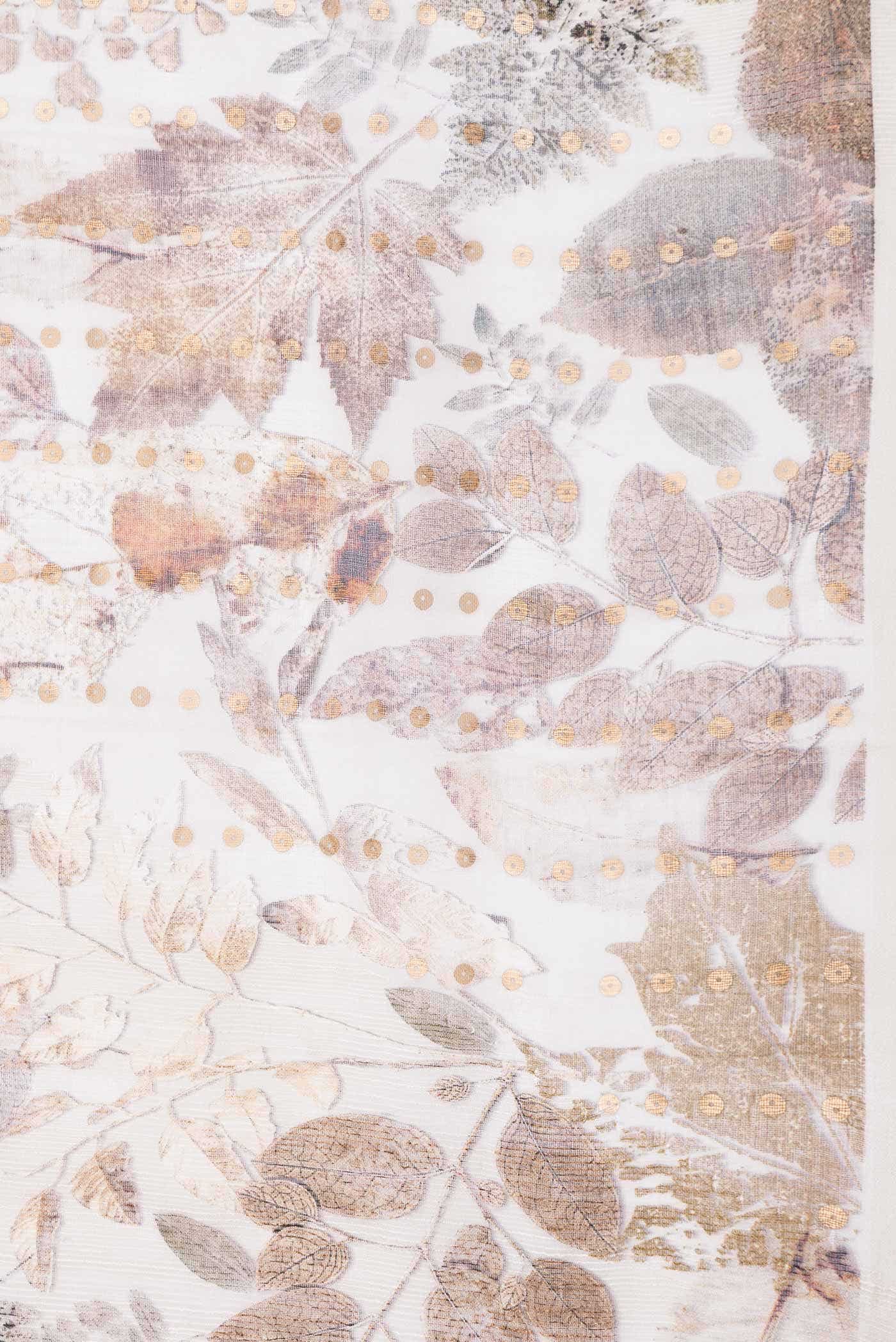 Beige Linen Saree