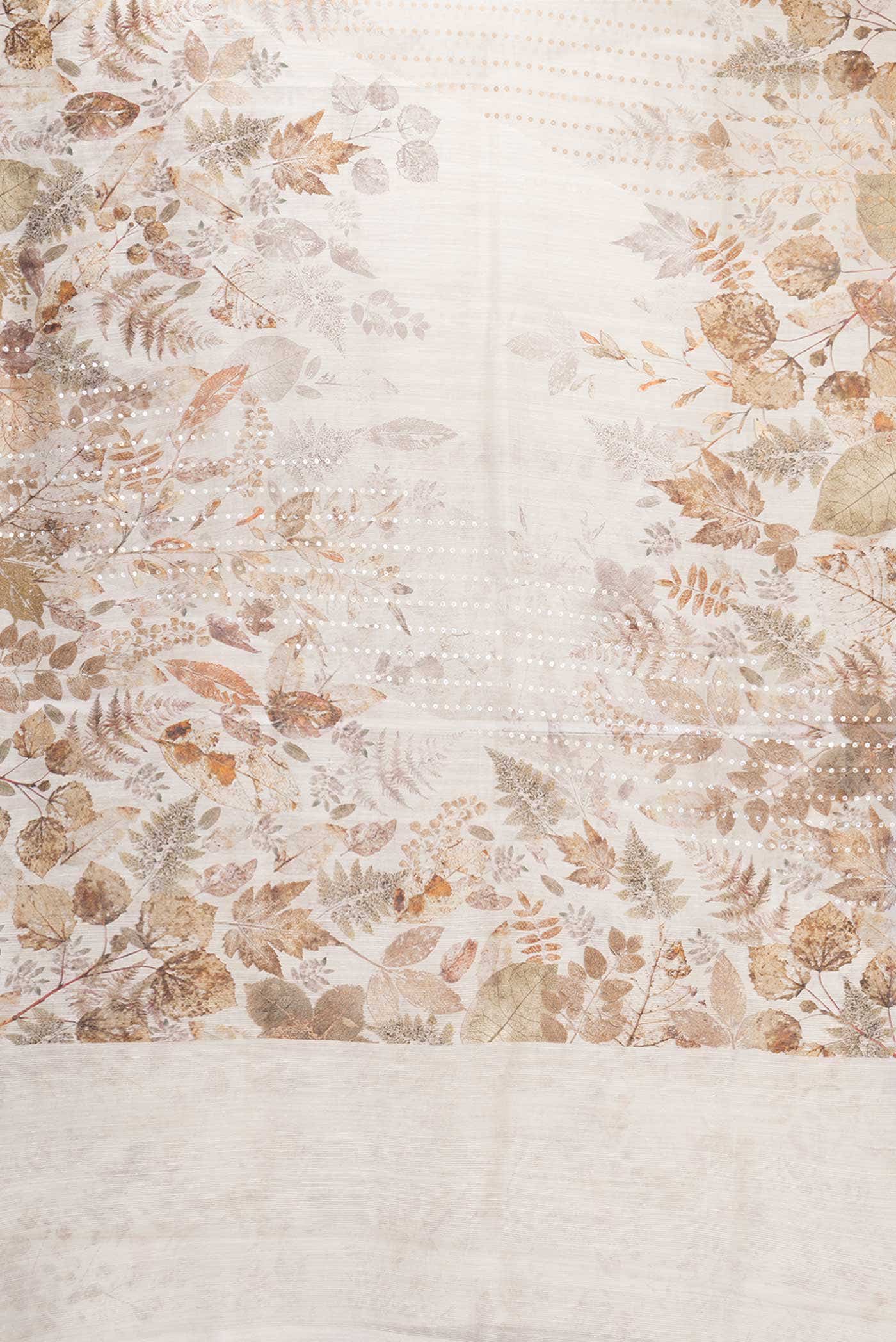 Beige Linen Saree