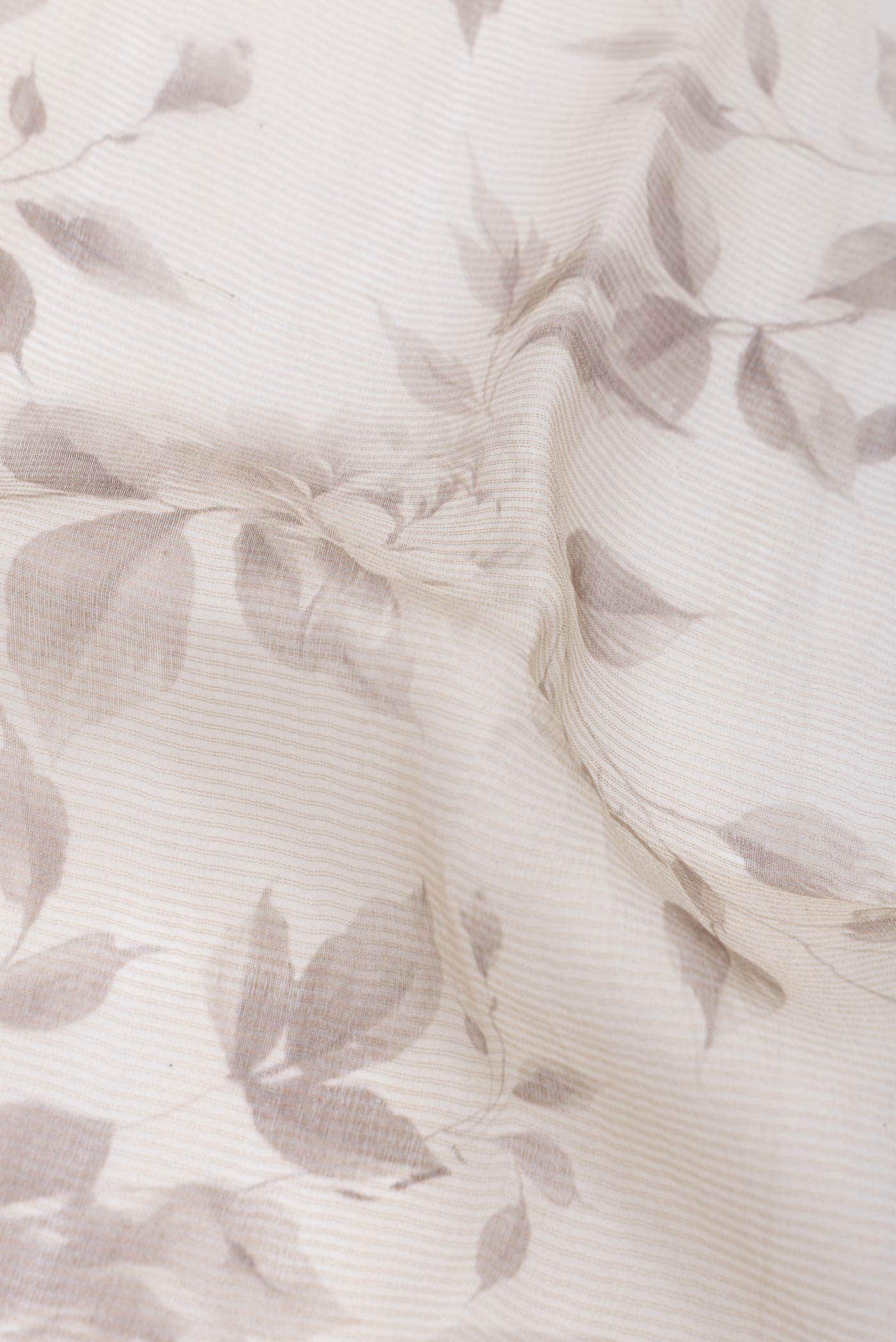 Beige Dual Tone Tussar Silk Saree