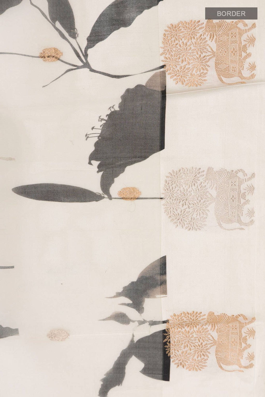 Off White Organza Silk Saree
