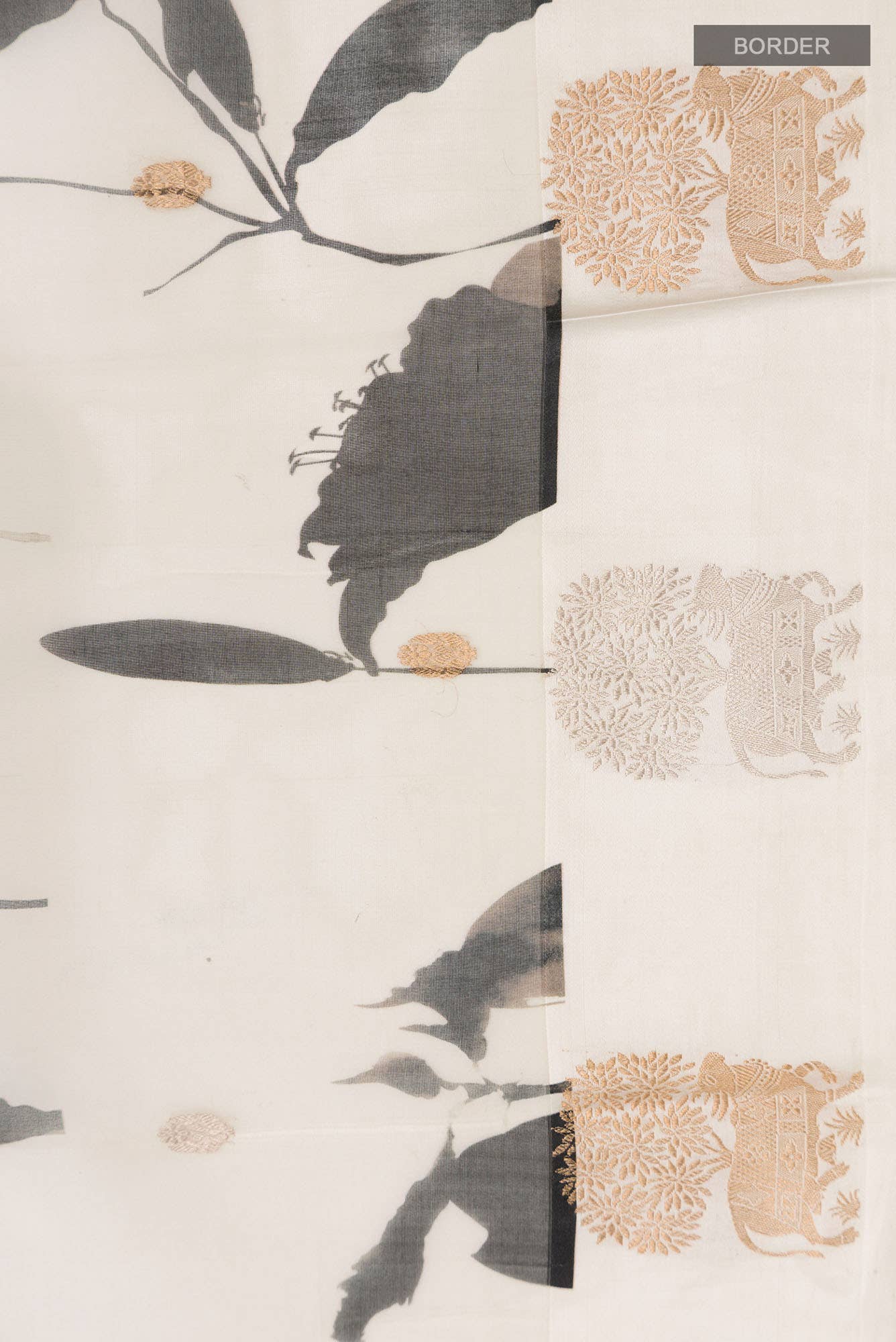 Off White Organza Silk Saree