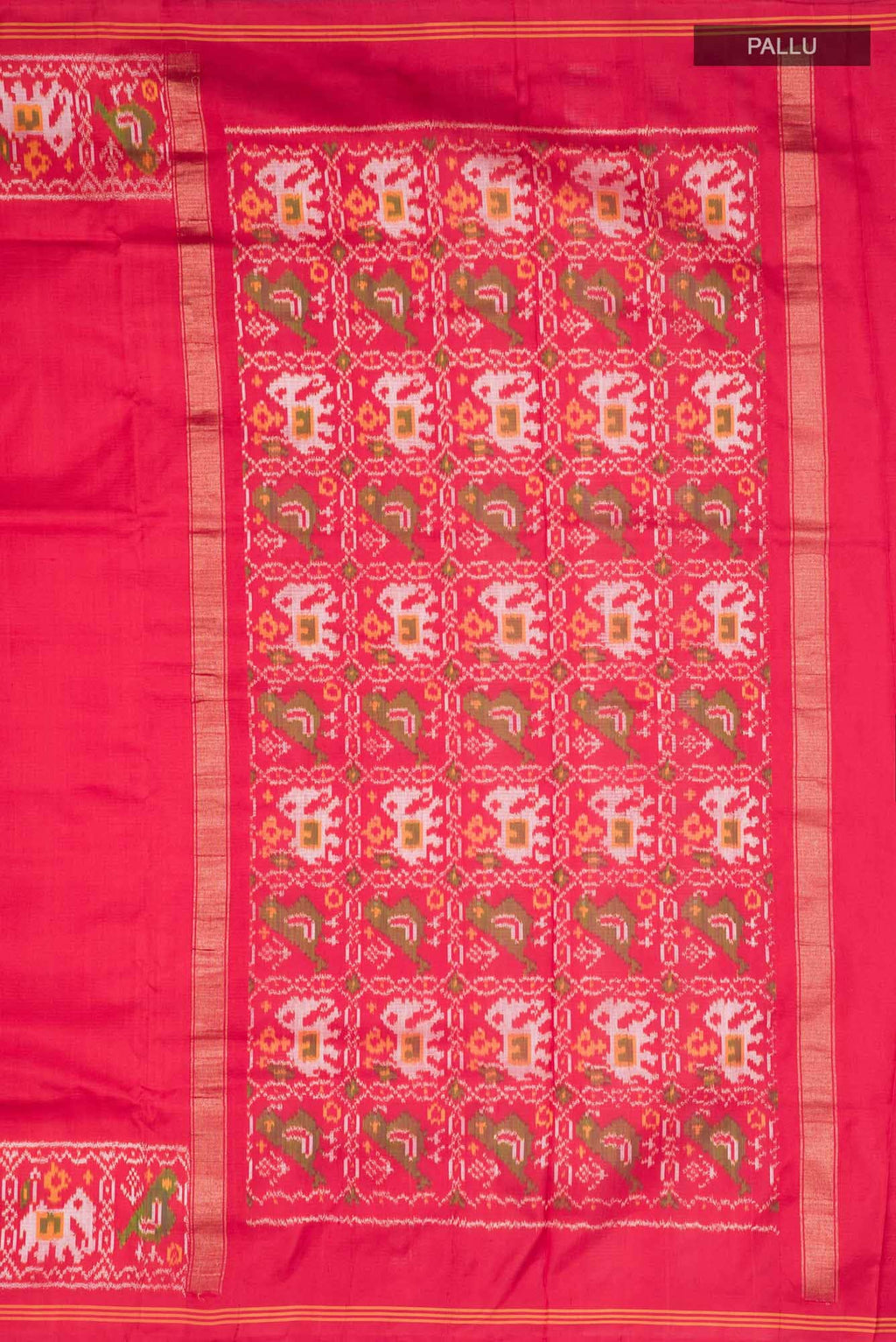 Red Pochampally Silk Saree