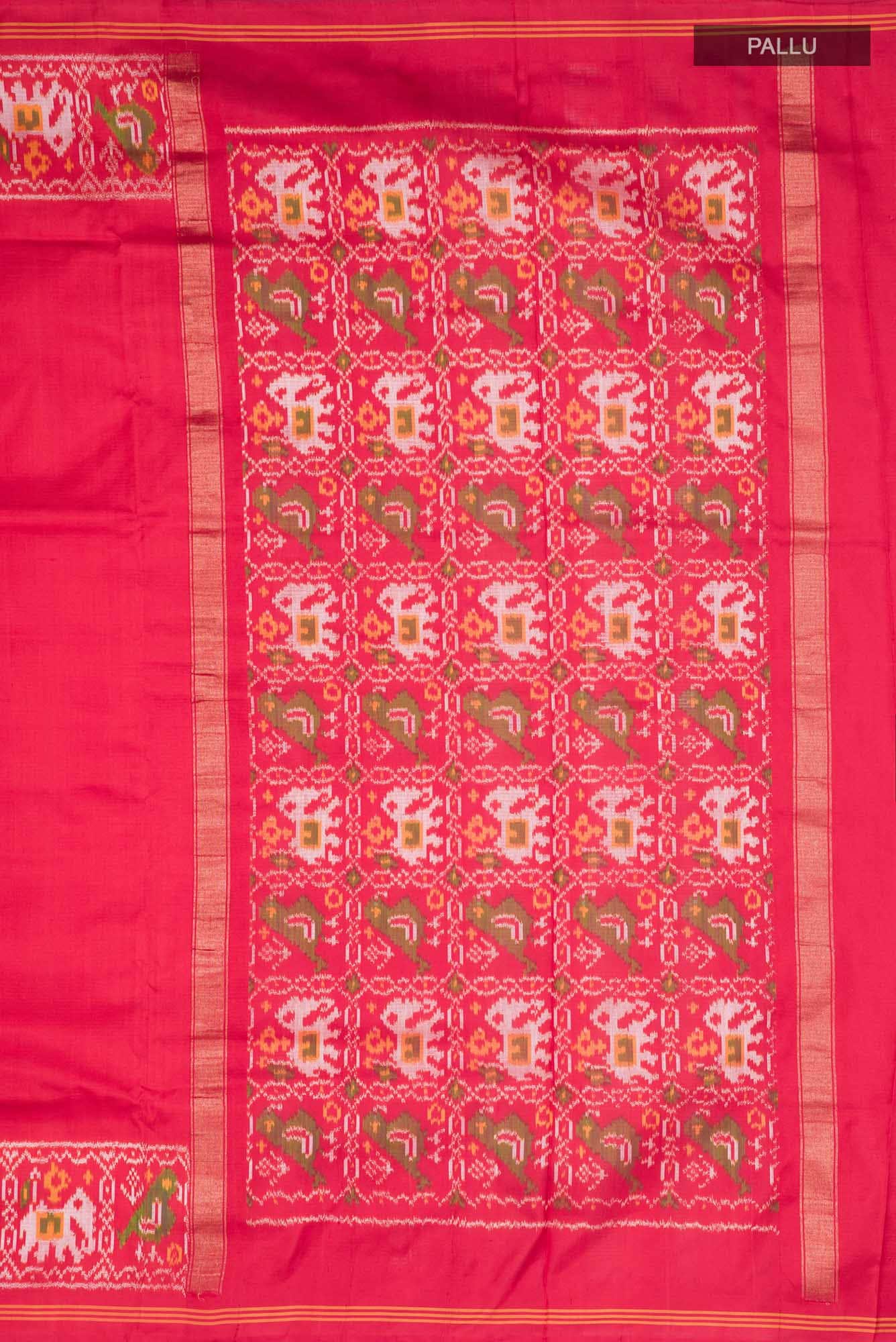 Red Pochampally Silk Saree
