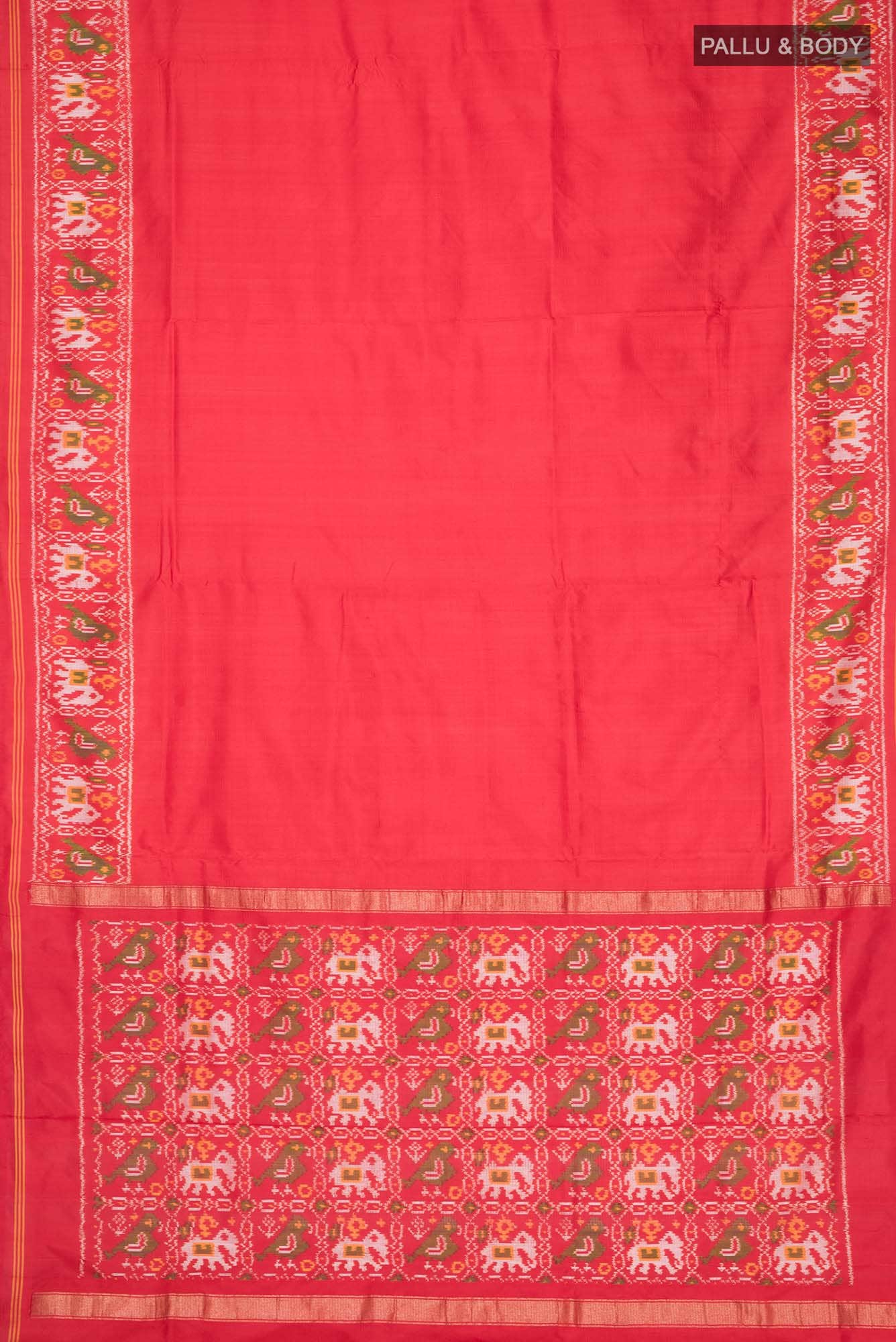 Red Pochampally Silk Saree
