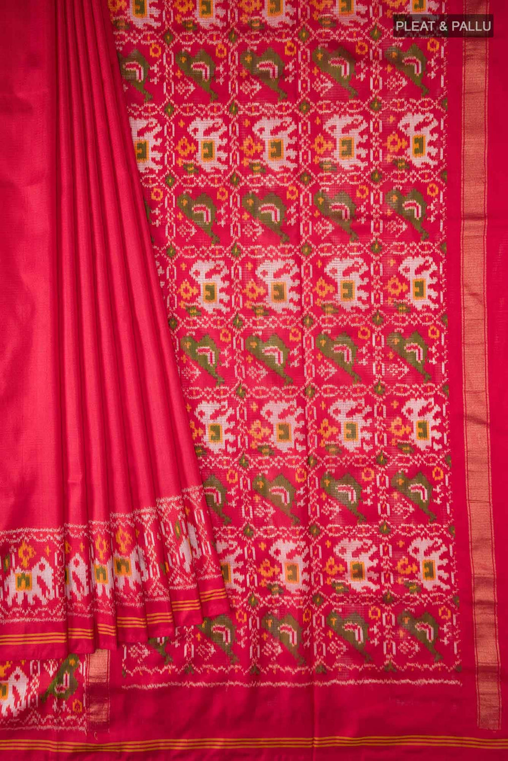 Red Pochampally Silk Saree