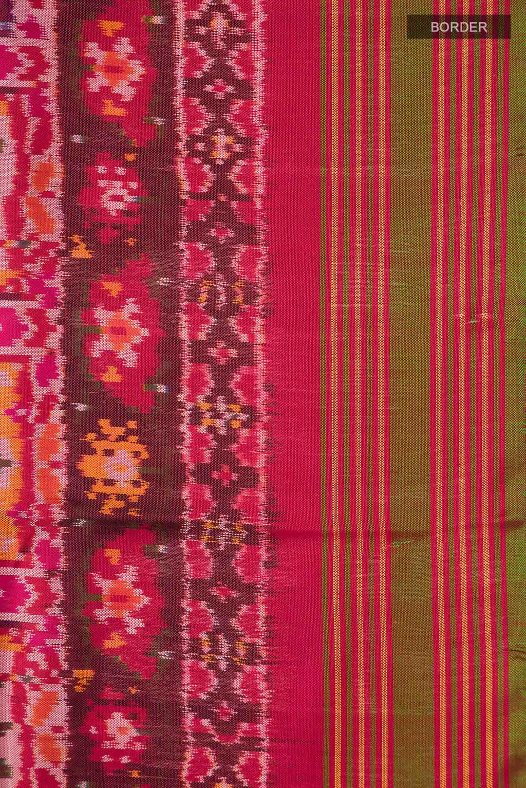 Red Rajkot Patola Silk Saree