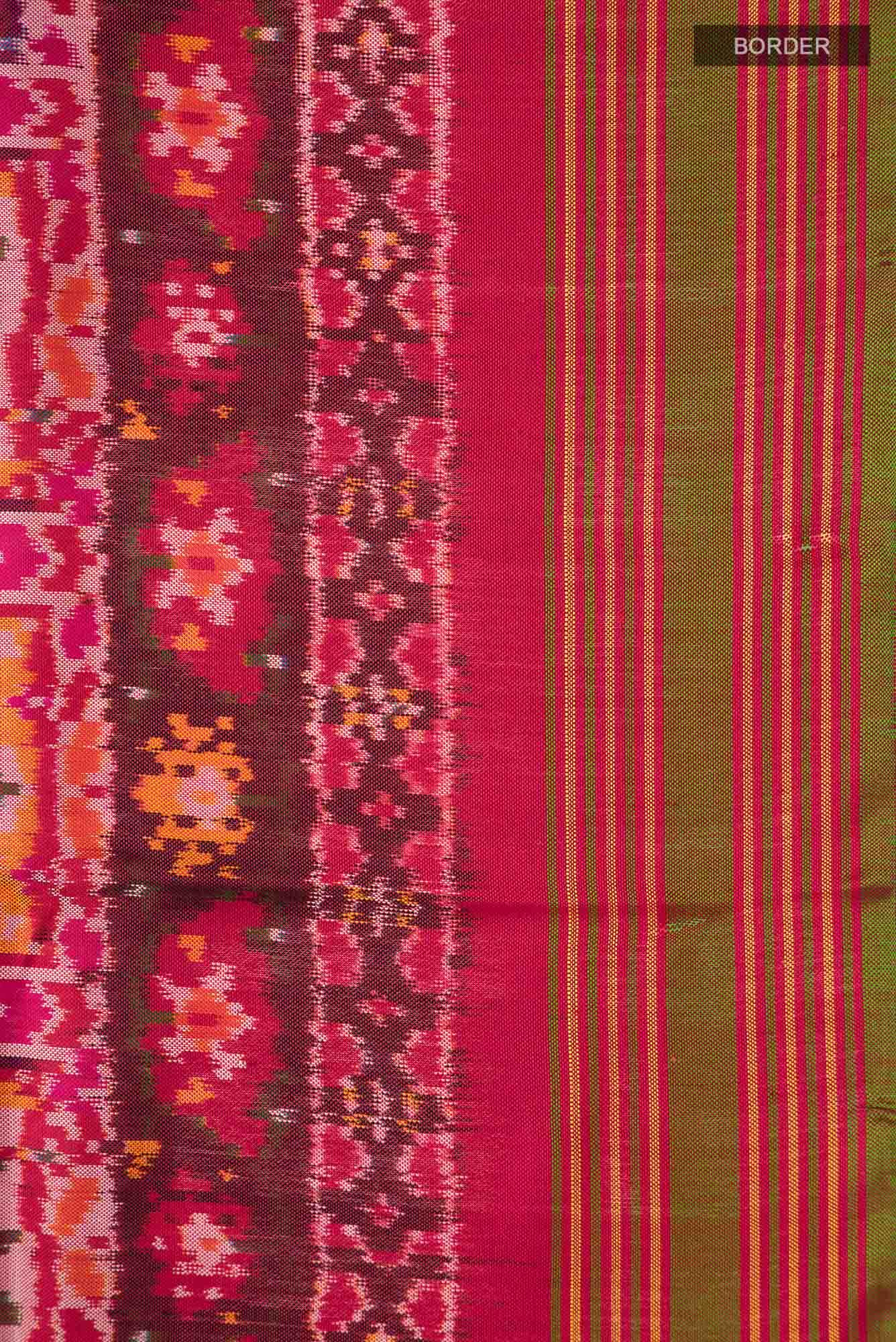 Red Rajkot Patola Silk Saree