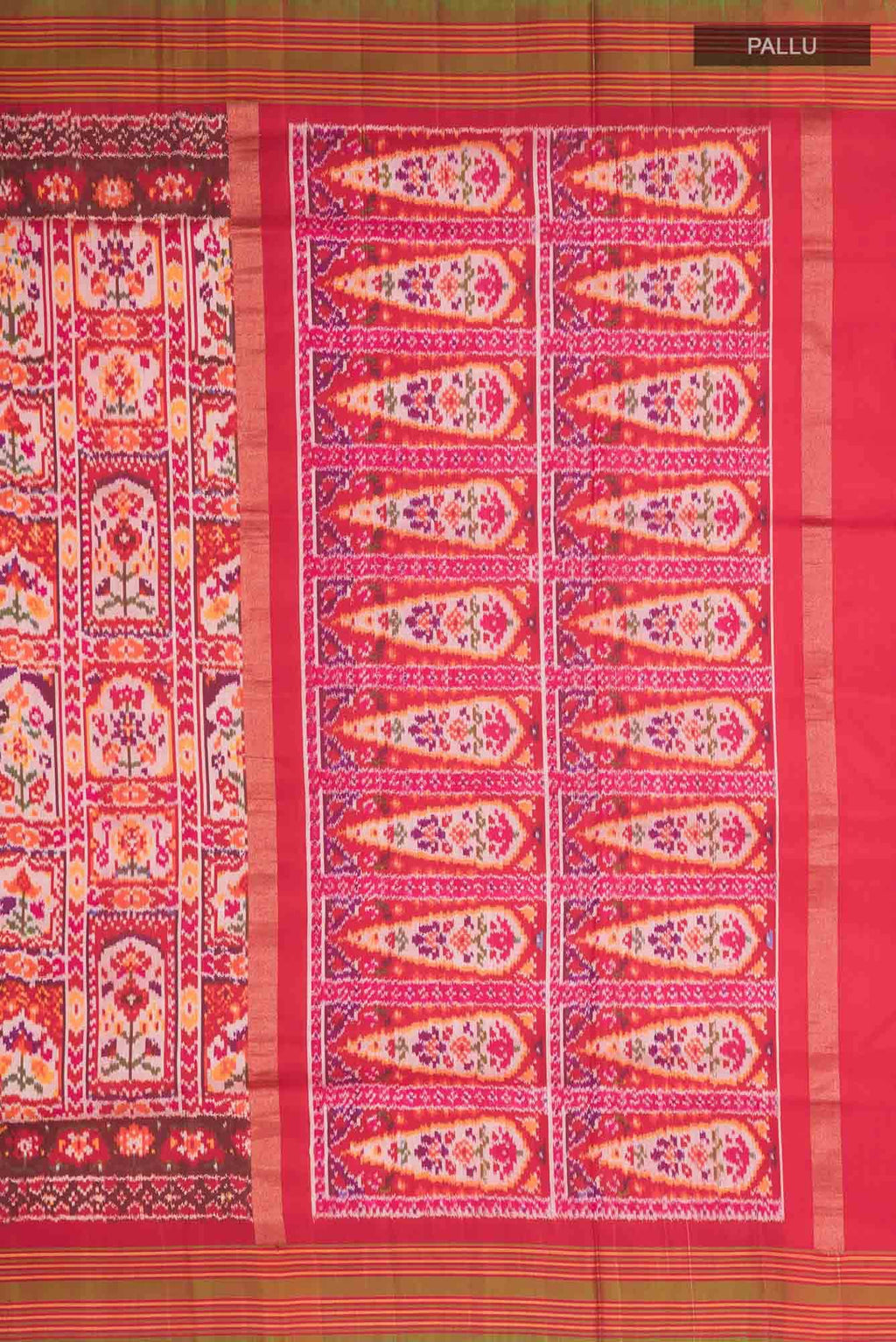 Red Rajkot Patola Silk Saree