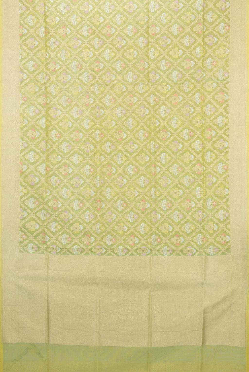 Pista Green Dual Tone Banarasi Silk Saree
