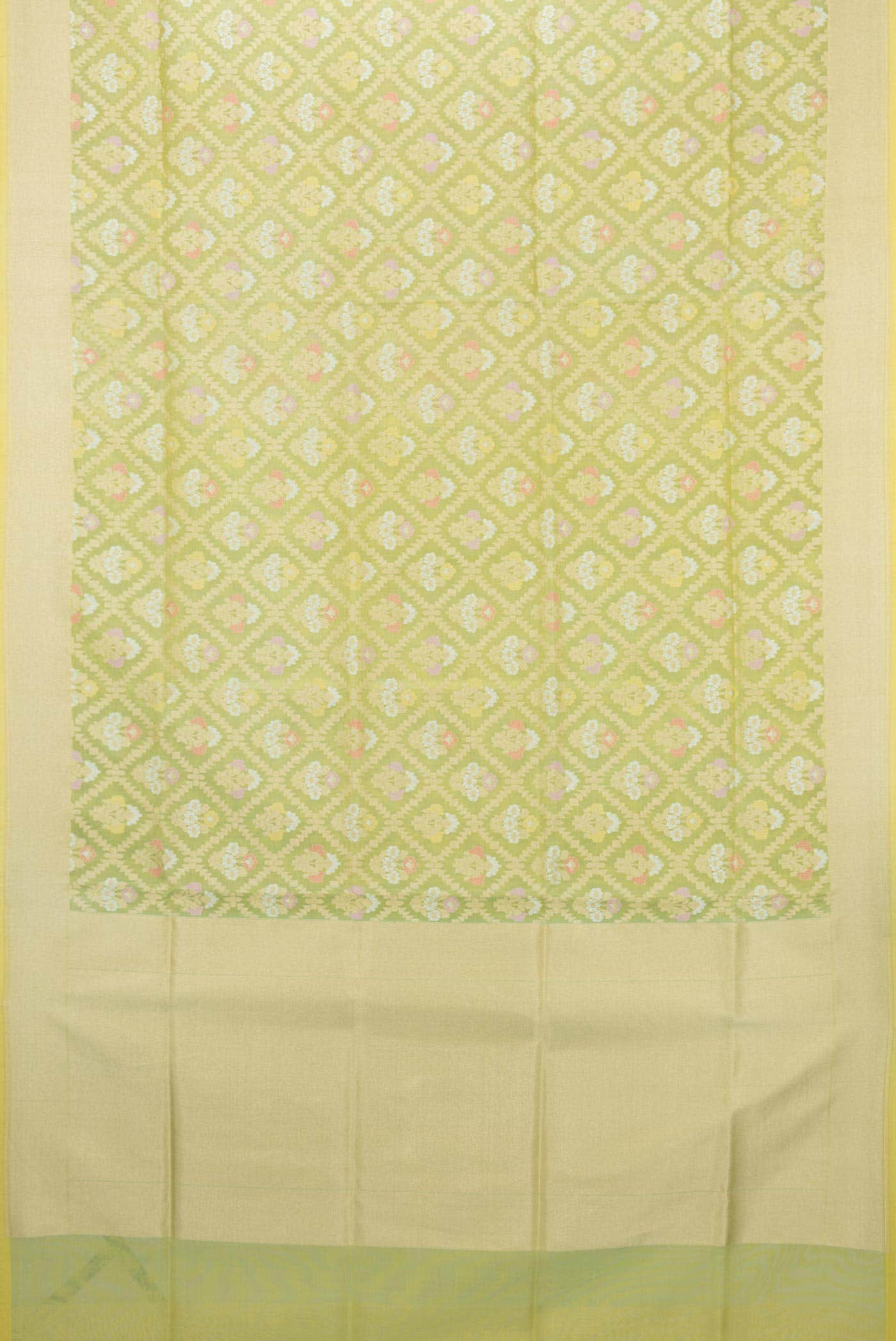 Pista Green Dual Tone Banarasi Silk Saree
