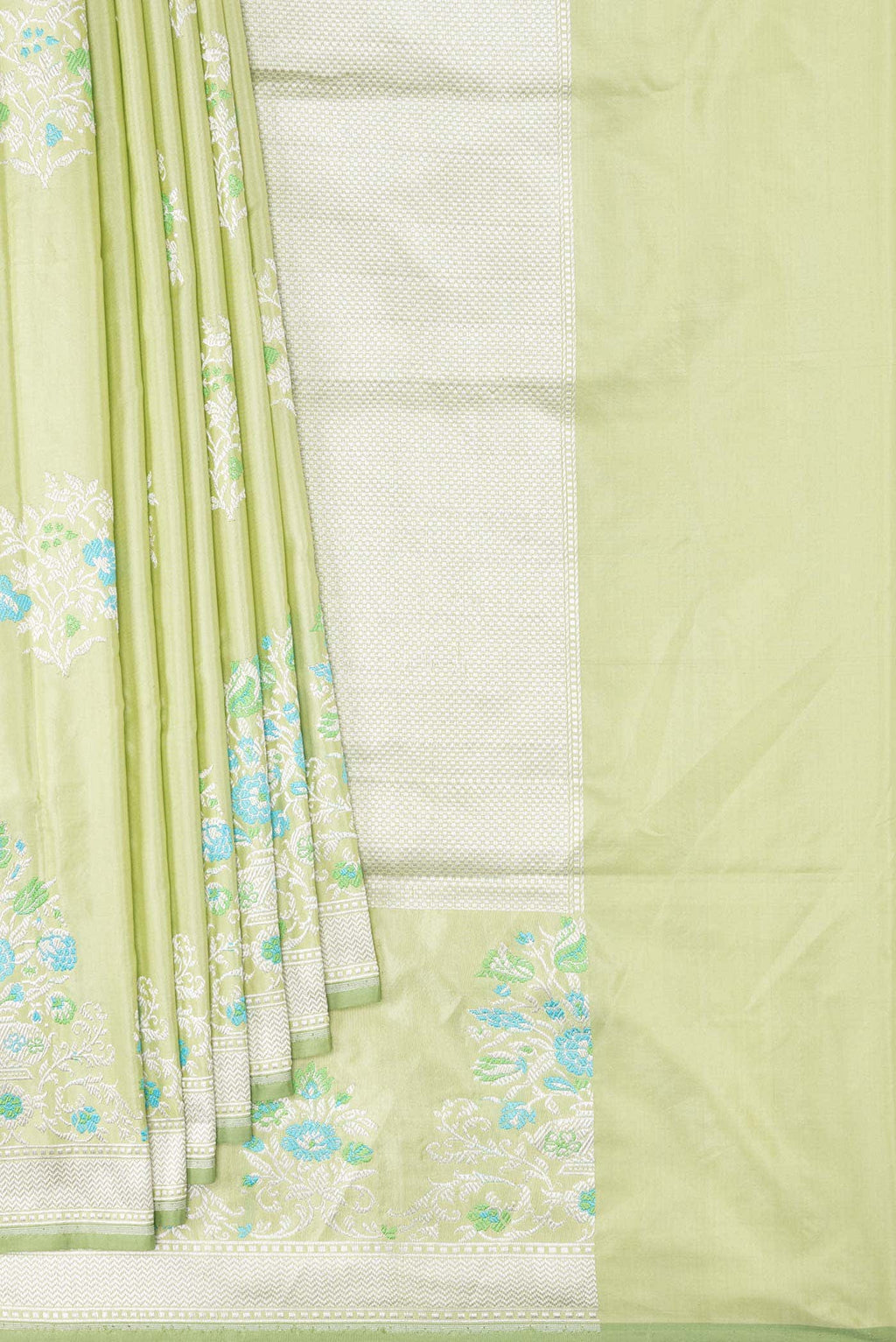 Light Green Banarasi Silk Saree