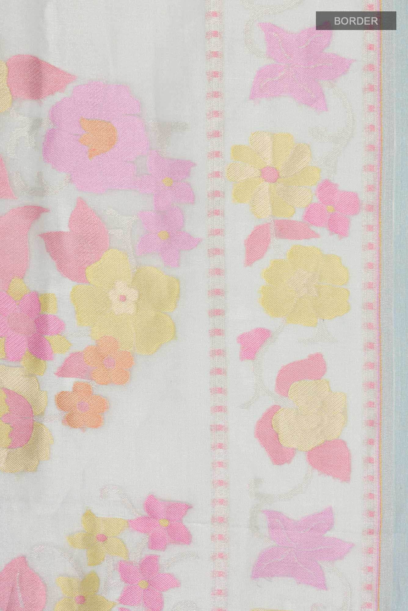 Multi Banarasi Tissue Silk Saree