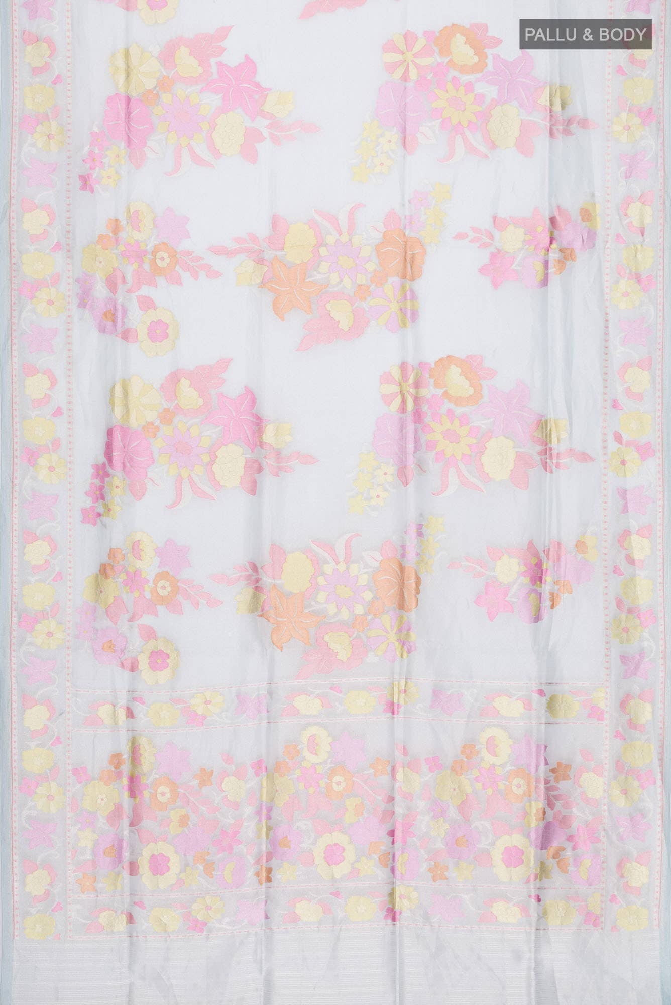 Multi Banarasi Tissue Silk Saree