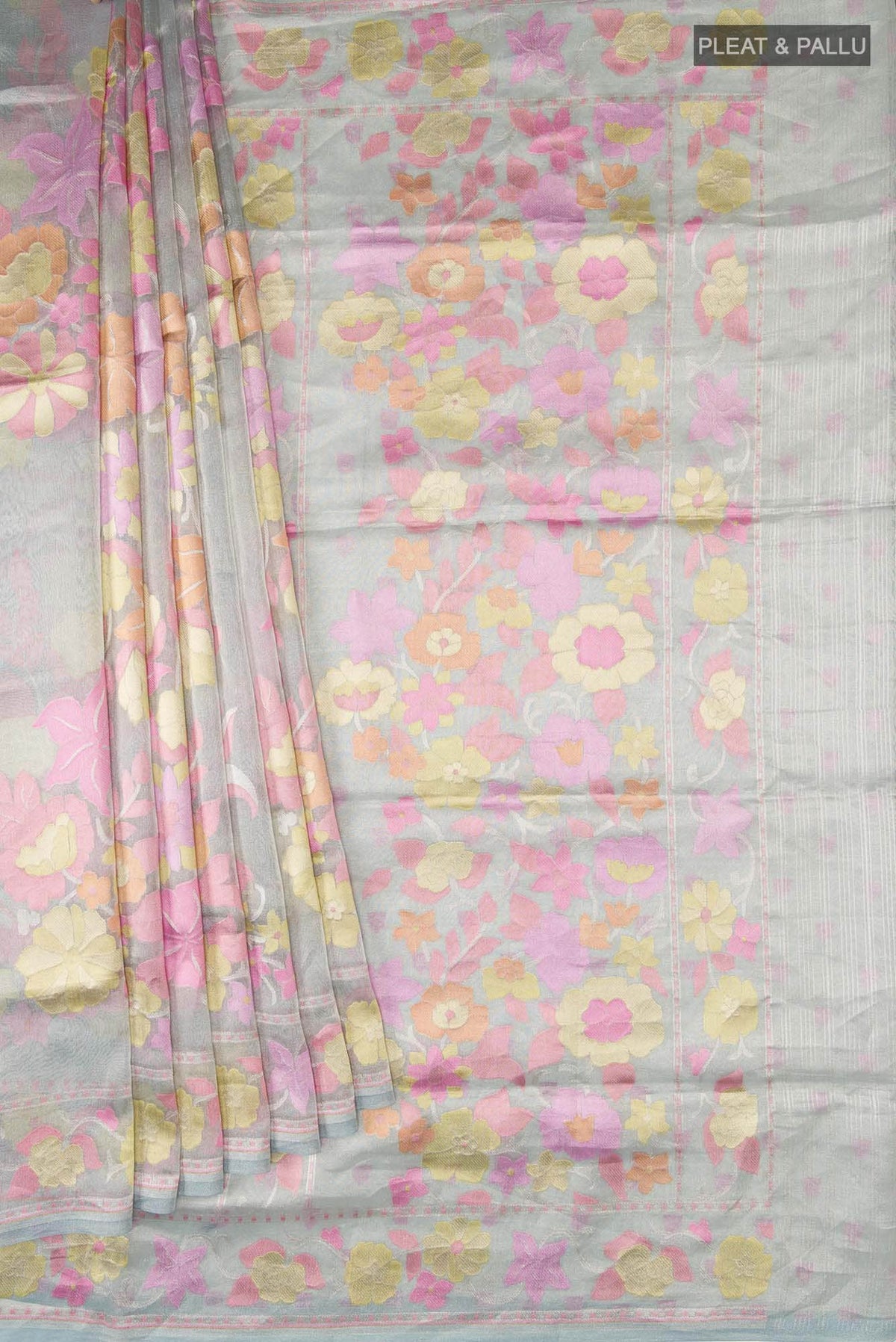 Multi Banarasi Tissue Silk Saree