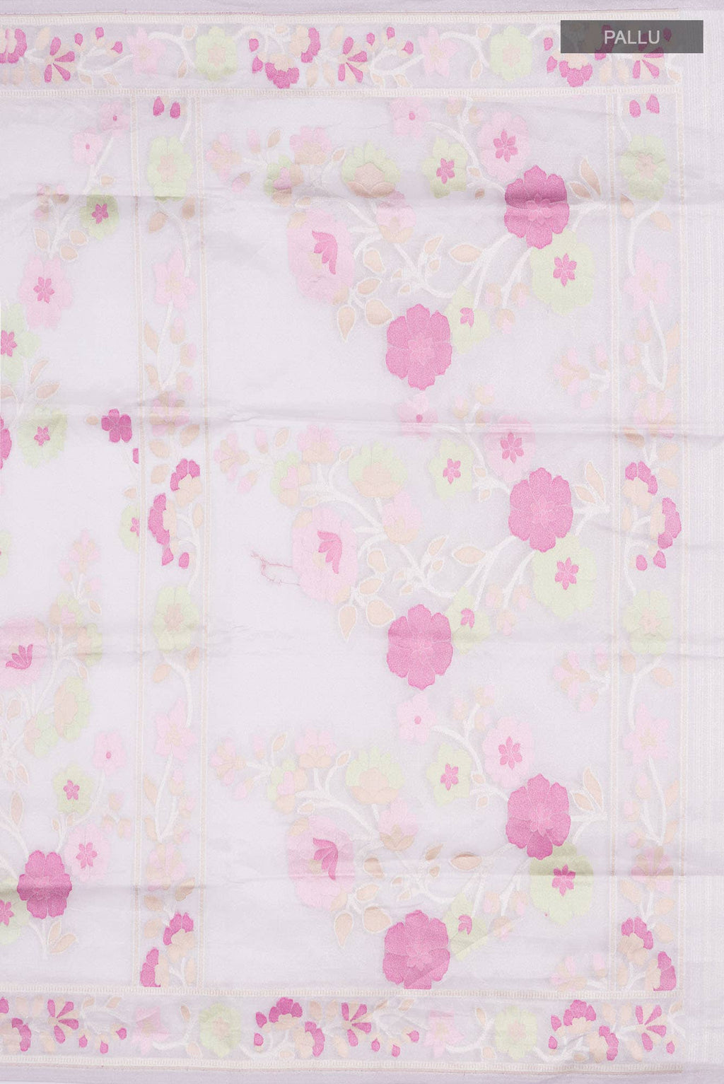 Rose pink Banarasi Tissue Silk Saree