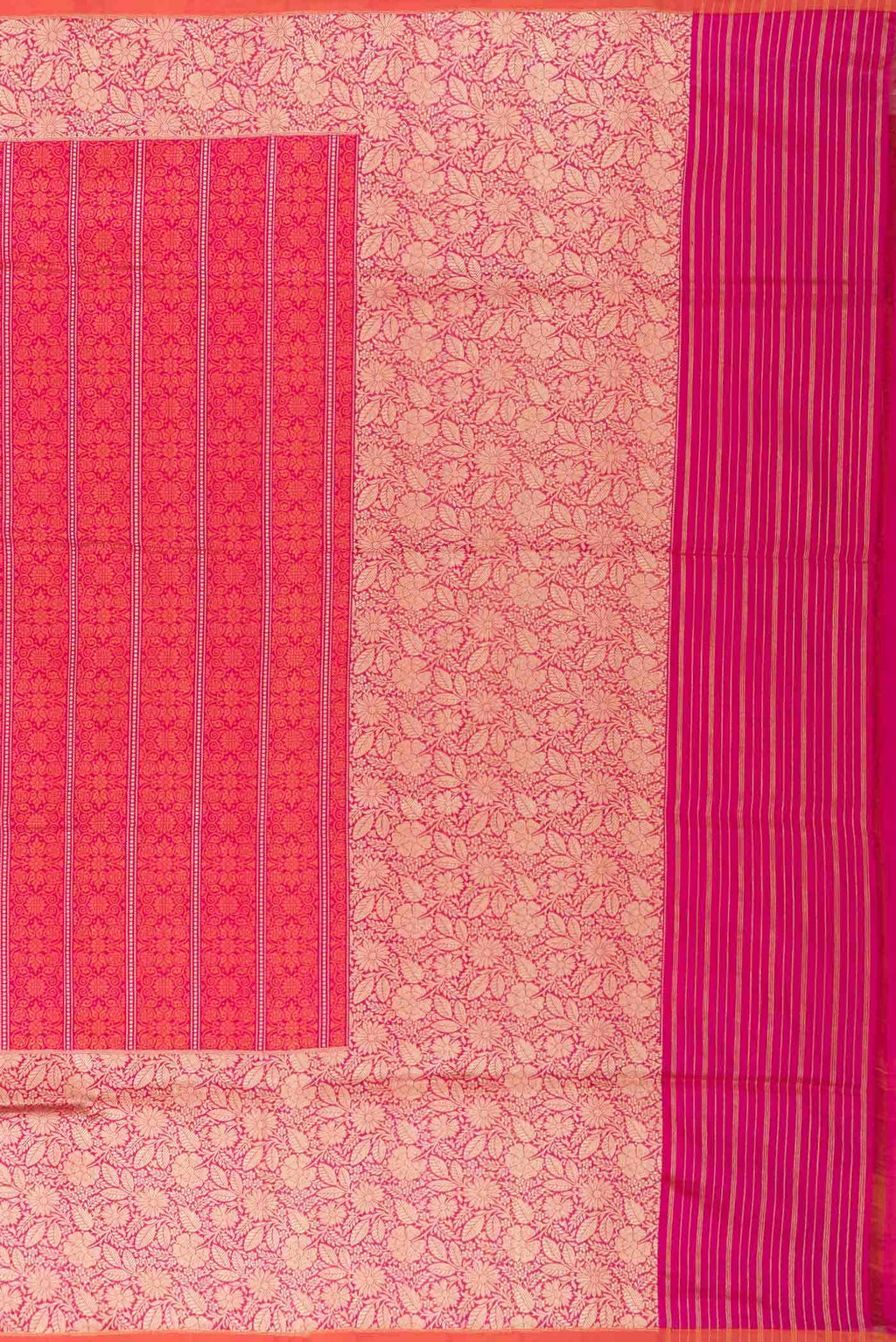 Pink Dual Tone Banarasi Silk Saree