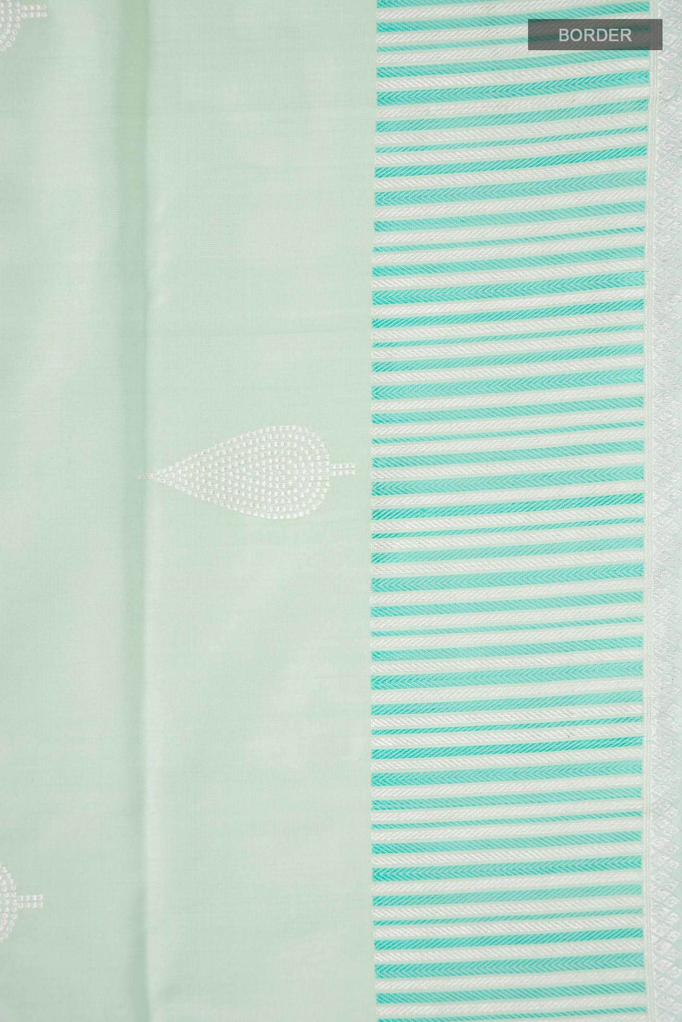 Mint Green Banarasi Silk Saree