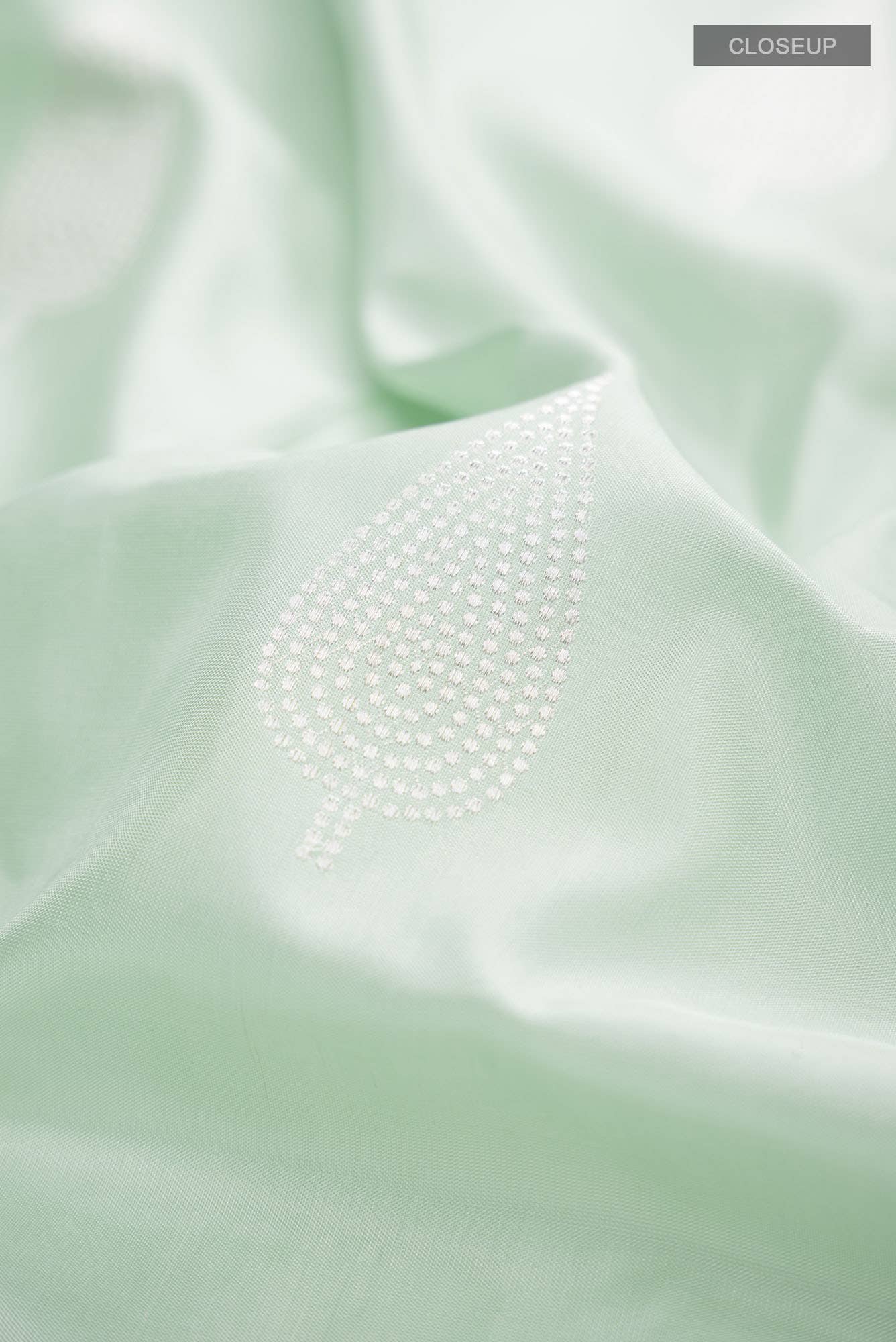 Mint Green Banarasi Silk Saree