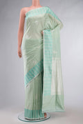 Mint Green Banarasi Silk Saree