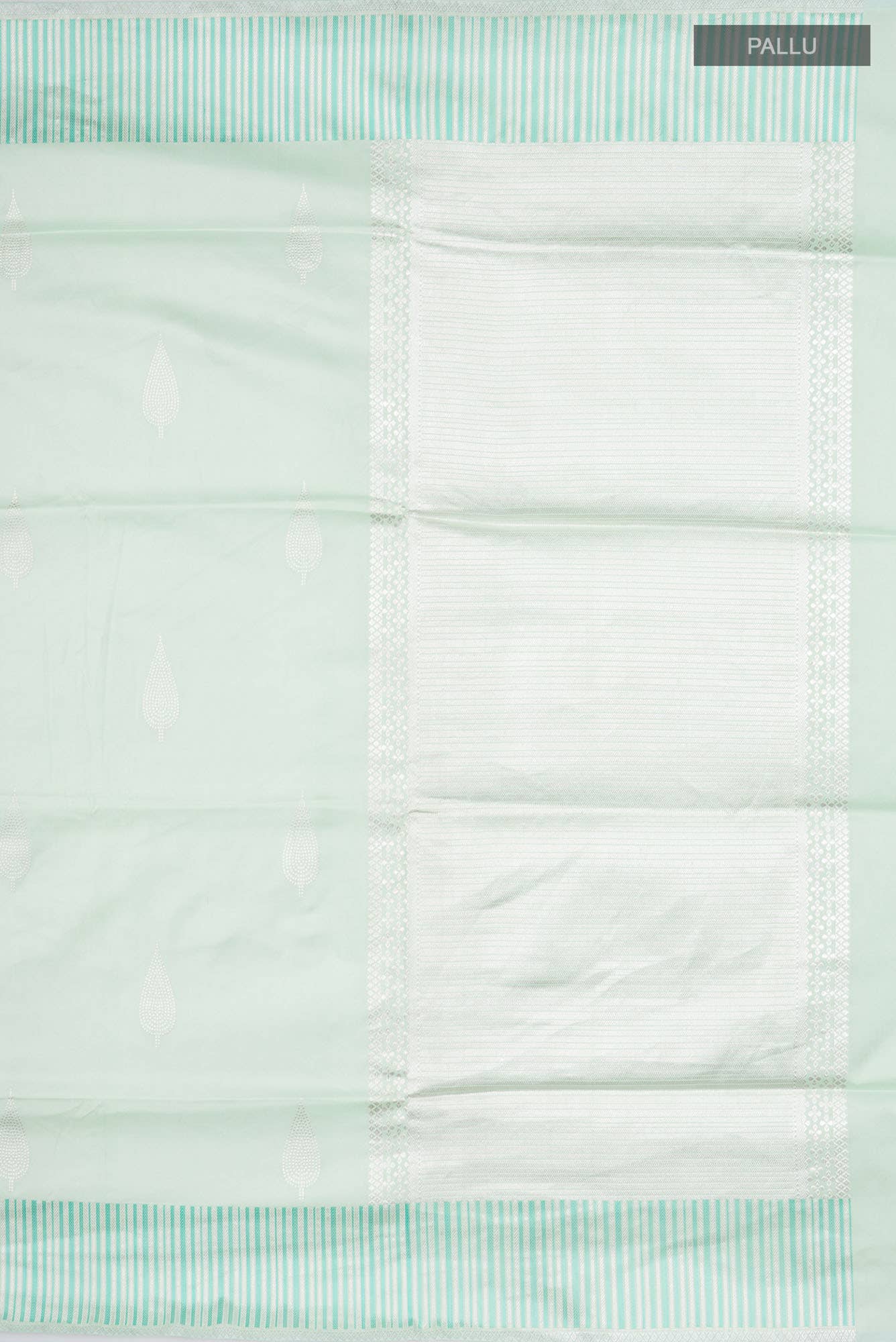 Mint Green Banarasi Silk Saree