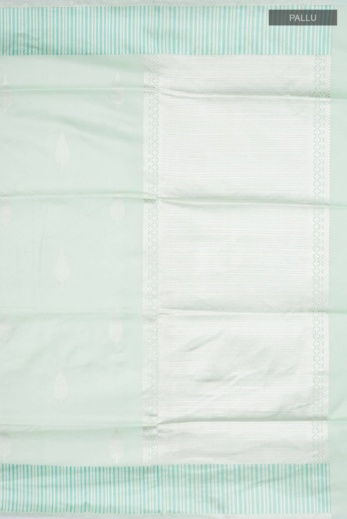 Mint Green Banarasi Silk Saree