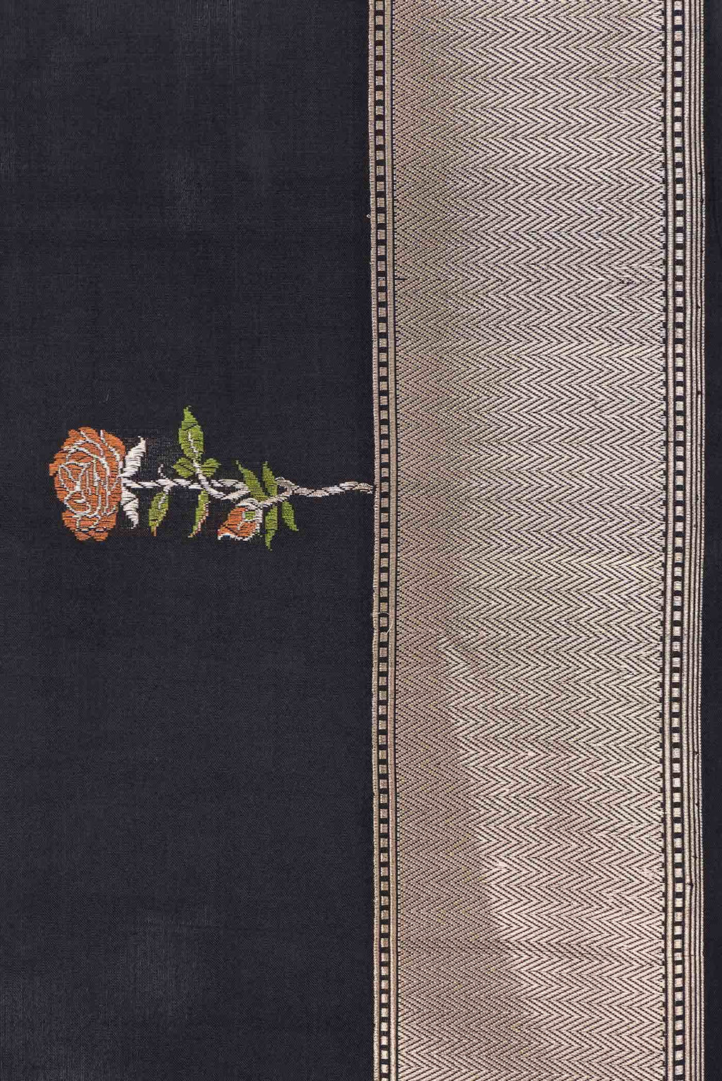 Black Dual Tone Banarasi Silk Saree