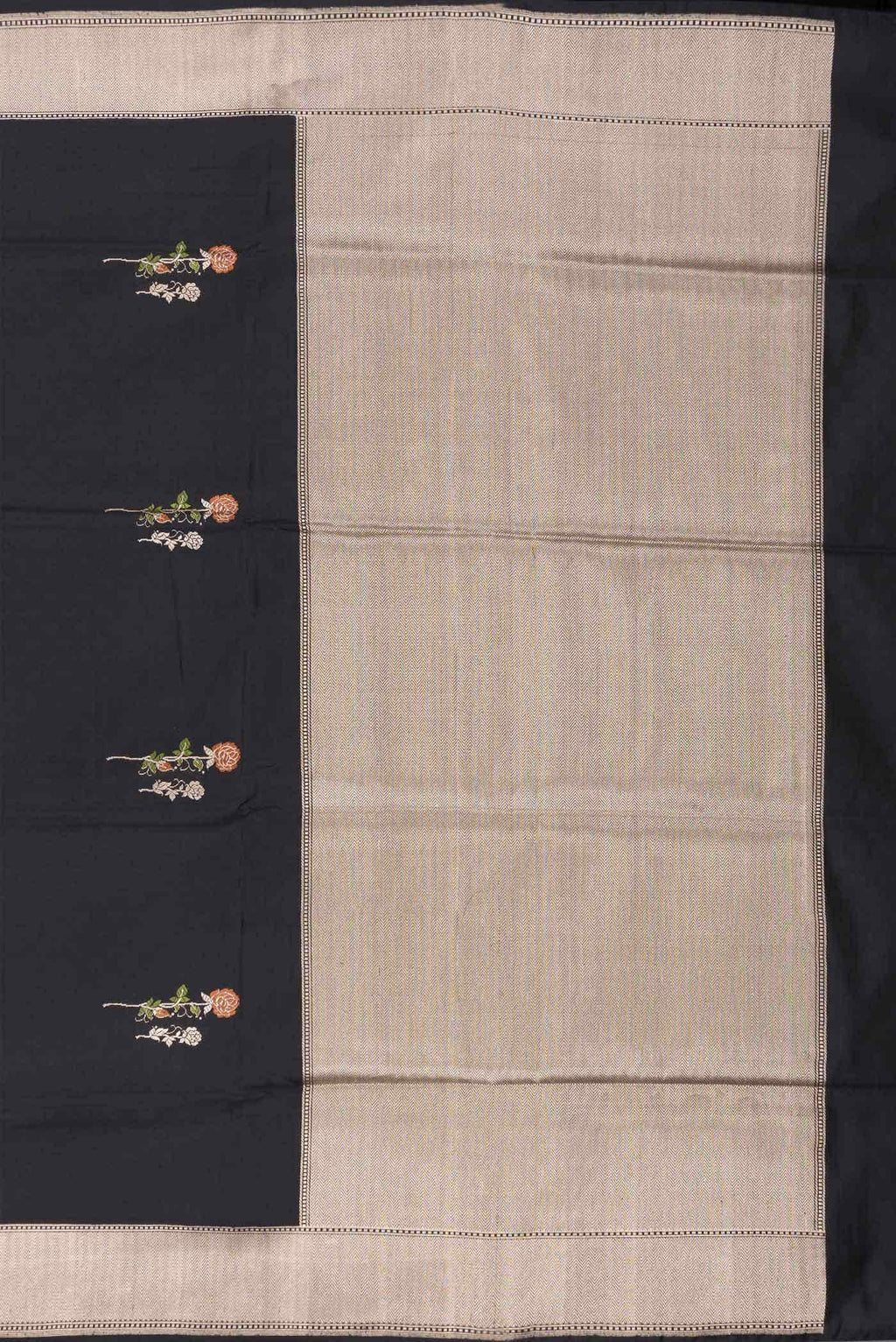 Black Dual Tone Banarasi Silk Saree