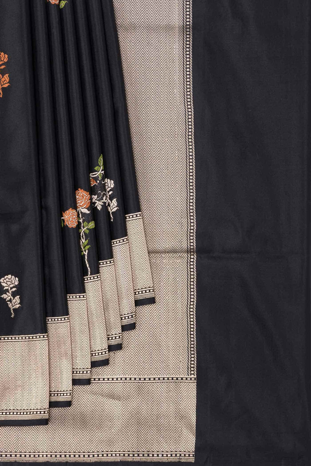 Black Dual Tone Banarasi Silk Saree