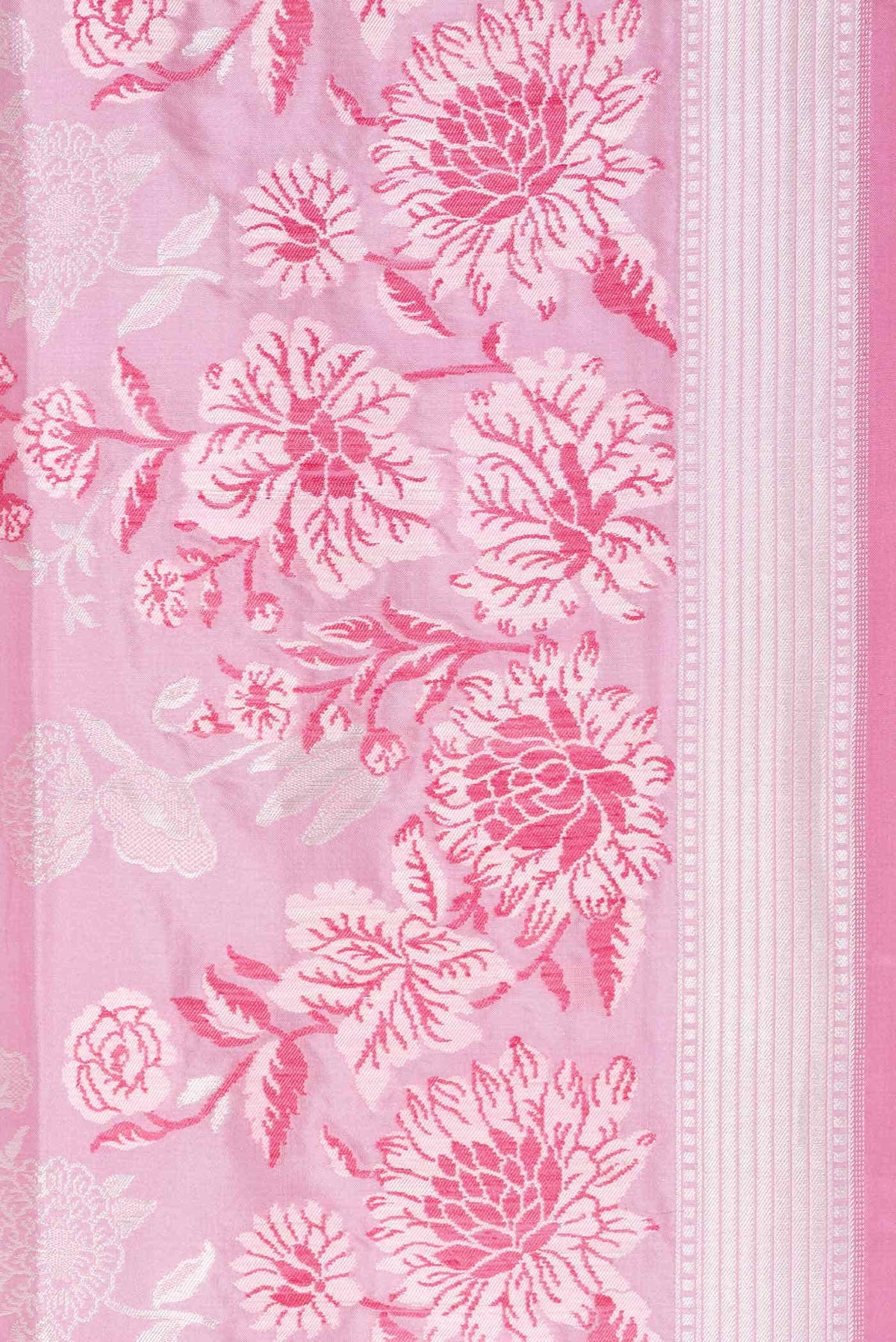 Pink Banarasi Silk Saree