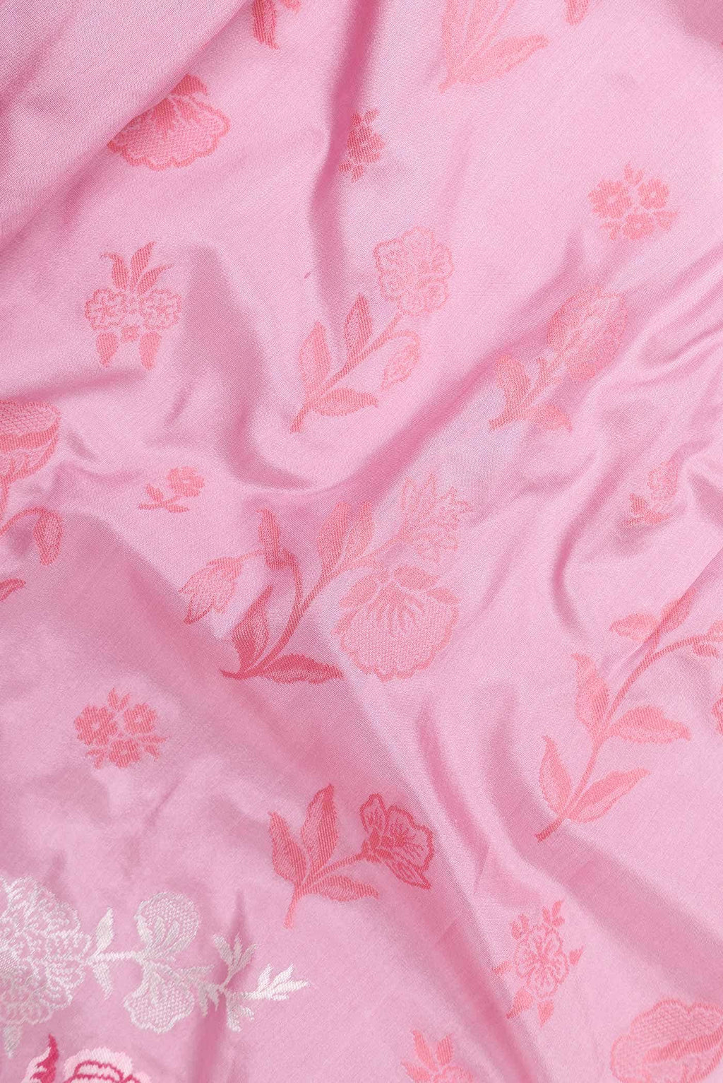 Pink Banarasi Silk Saree