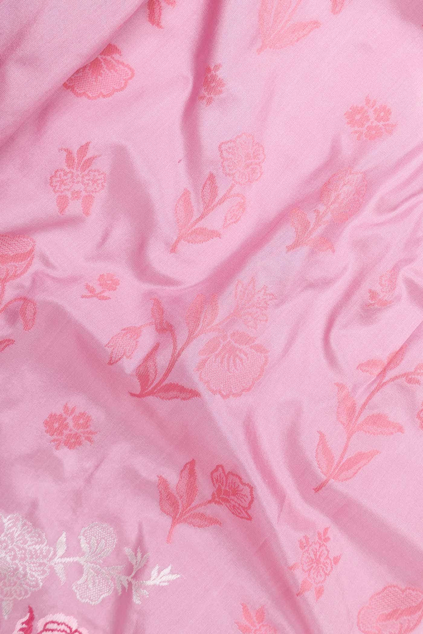 Pink Banarasi Silk Saree