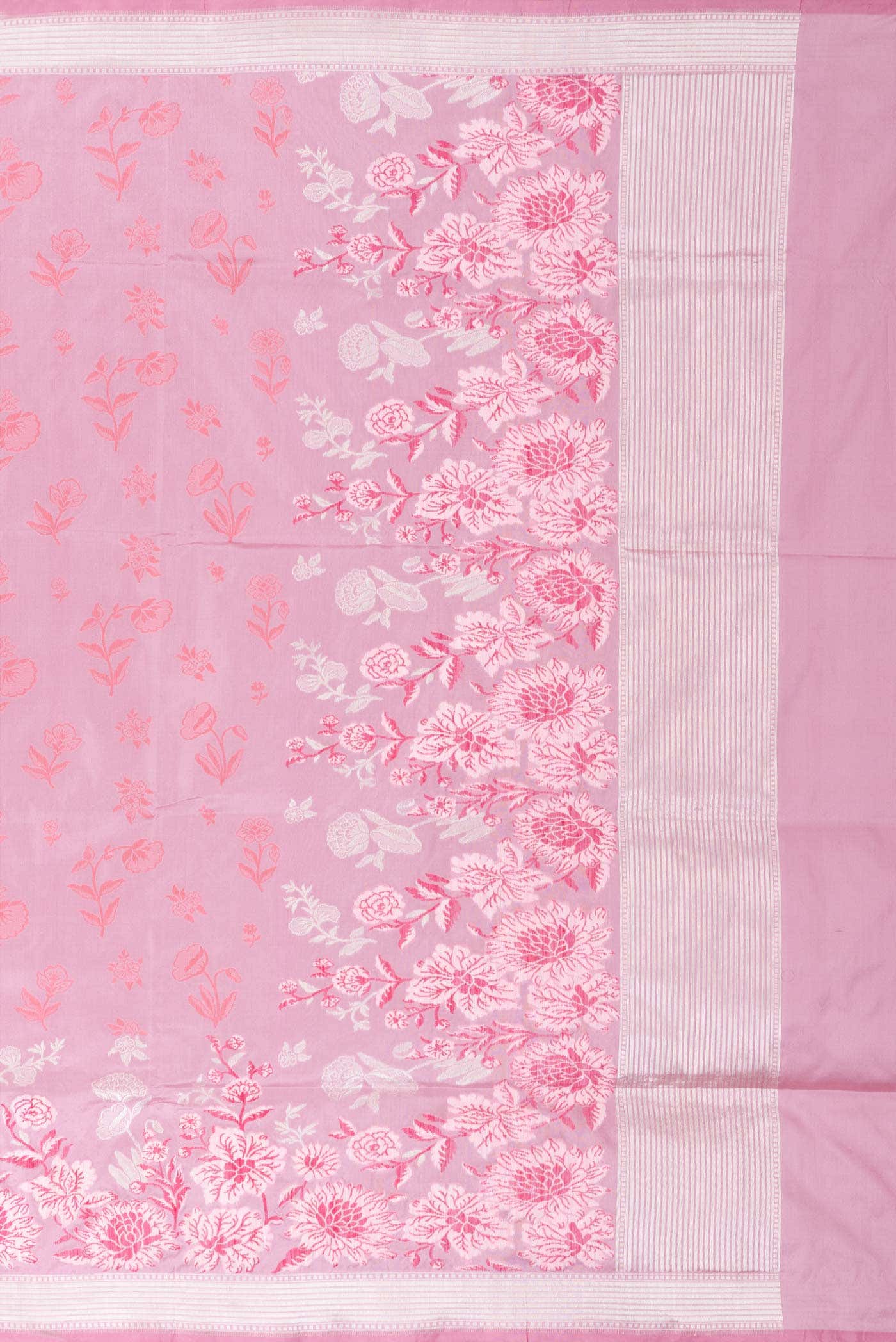 Pink Banarasi Silk Saree