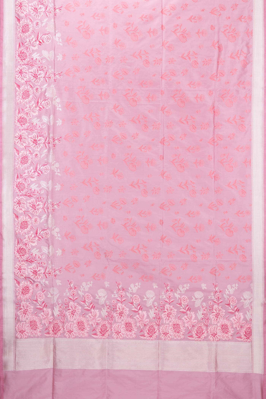 Pink Banarasi Silk Saree