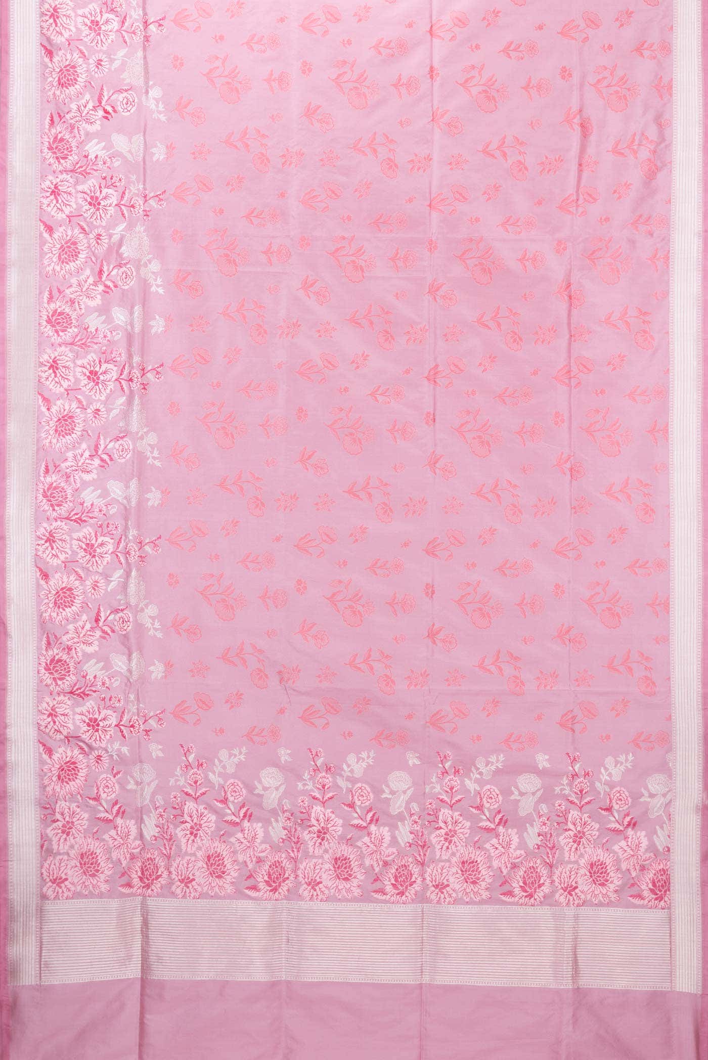 Pink Banarasi Silk Saree