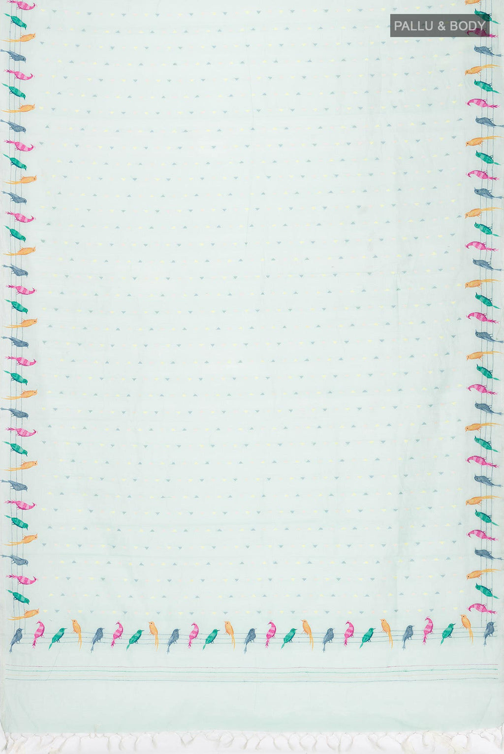 Sea Green Chanderi Silk Cotton Saree